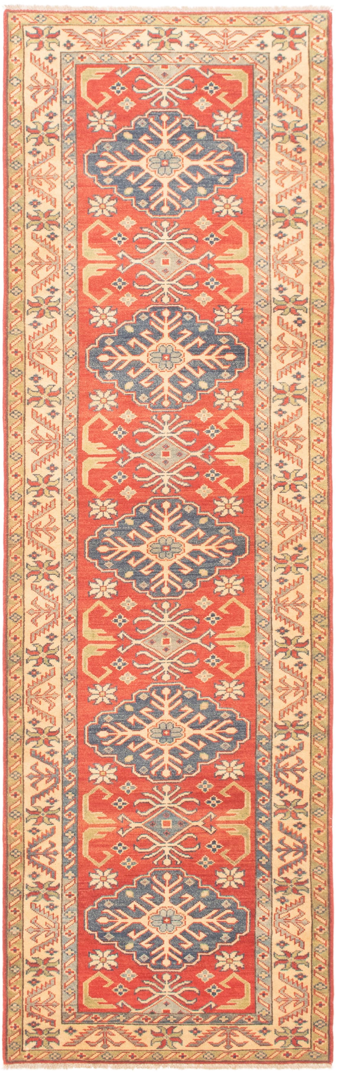 Hand-knotted Finest Gazni Dark Copper Wool Rug 2'10" x 9'10"  Size: 2'10" x 9'10"  