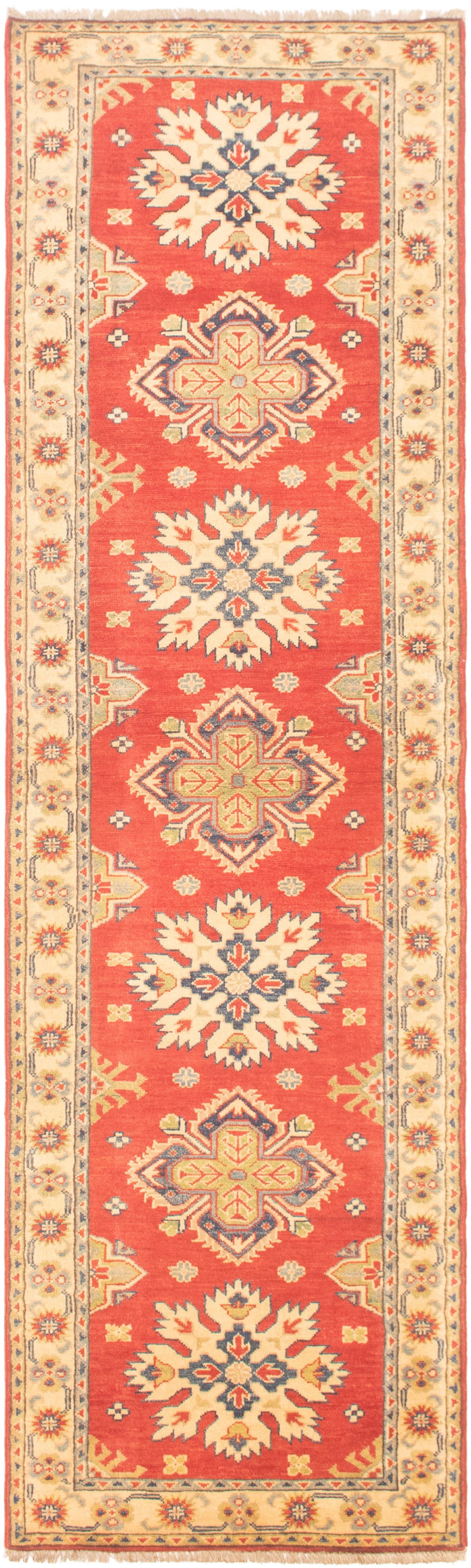 Hand-knotted Finest Gazni Red Wool Rug 2'7" x 9'6"  Size: 2'7" x 9'6"  