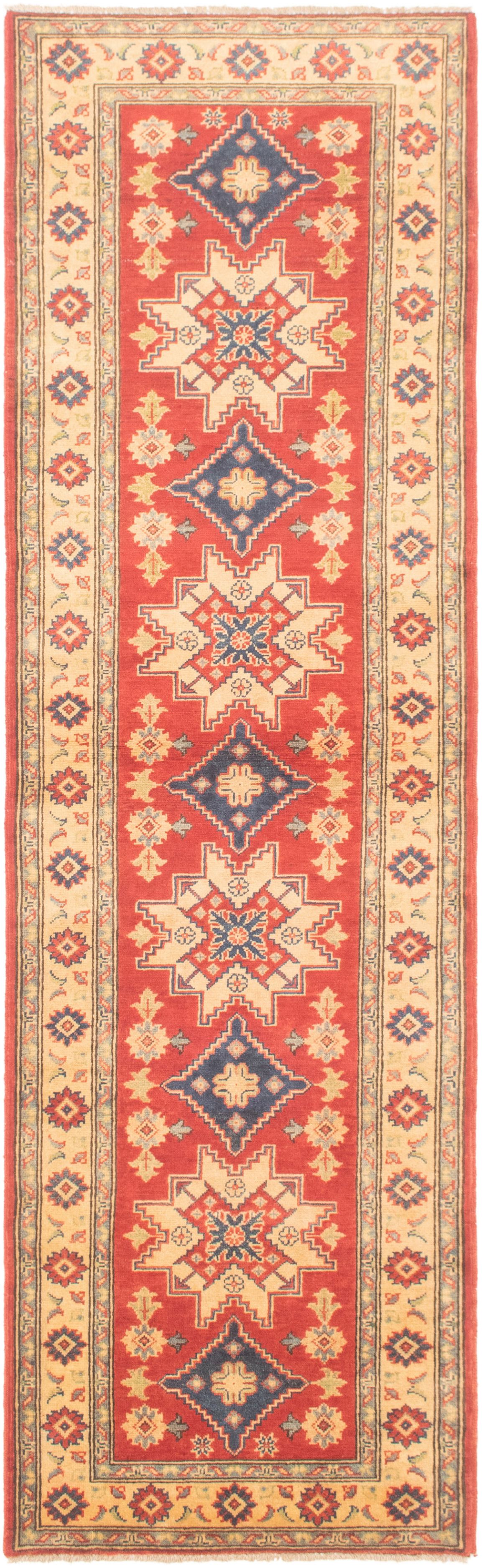 Hand-knotted Finest Gazni Red Wool Rug 2'9" x 9'7"  Size: 2'9" x 9'7"  