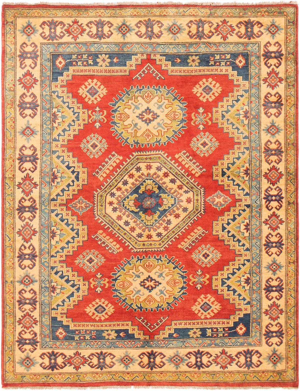 Hand-knotted Finest Gazni Dark Copper Wool Rug 4'11" x 6'5" Size: 4'11" x 6'5"  