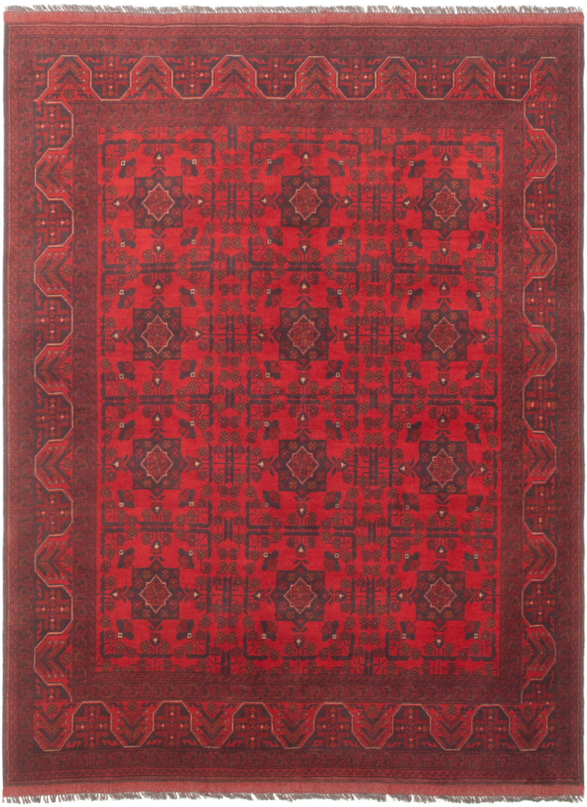 Hand-knotted Finest Khal Mohammadi Red Wool Rug 5'8" x 7'8"  Size: 5'8" x 7'8"  