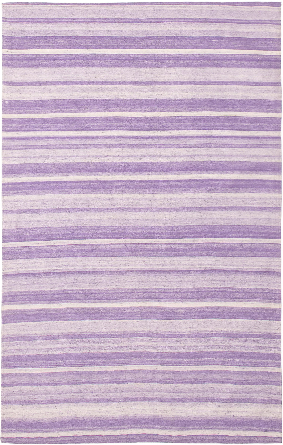 Handmade Collage Purple Chenille Rug 5'0" x 8'0" Size: 5'0" x 8'0"  
