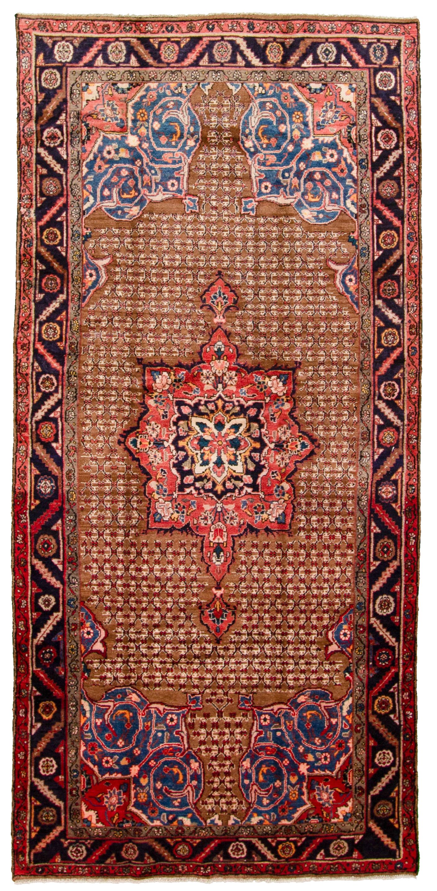 Hand-knotted Hamadan  Wool Rug 5'3" x 11'3" Size: 5'3" x 11'3"  