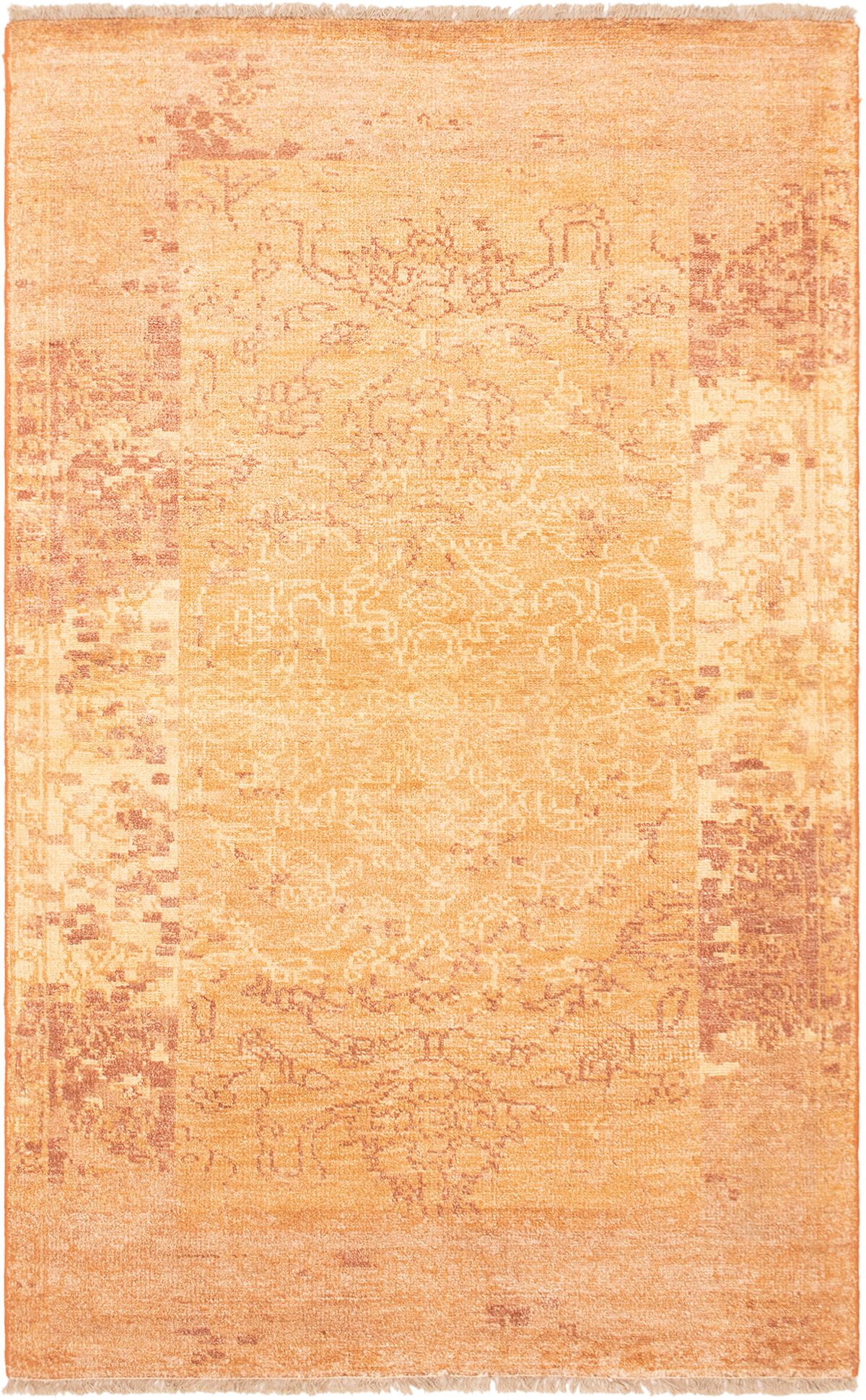 Hand-knotted Jules Ushak Copper  Rug 4'11" x 7'9" Size: 4'11" x 7'9"  