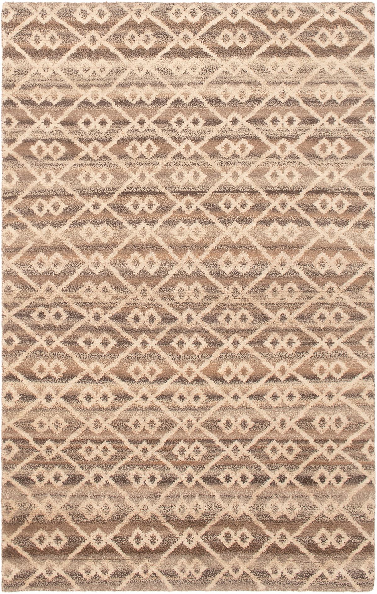 Hand-knotted Tangier Light Brown Wool Rug 5'1" x 8'1" Size: 5'1" x 8'1"  