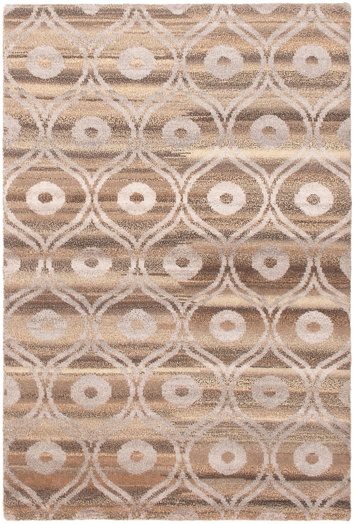 Hand-knotted Tangier Light Brown Wool Rug 5'3" x 7'10" Size: 5'3" x 7'10"  