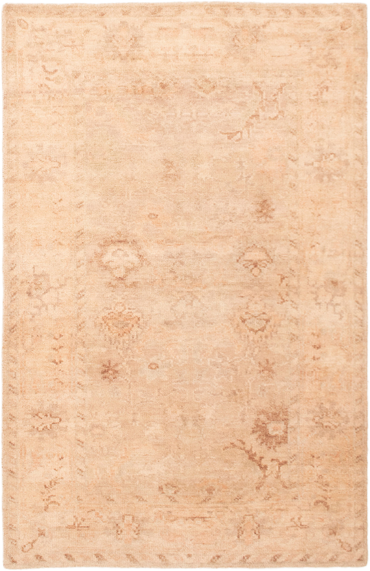 Hand-knotted Eternity Cream Wool Rug 5'1" x 8'0" Size: 5'1" x 8'0"  