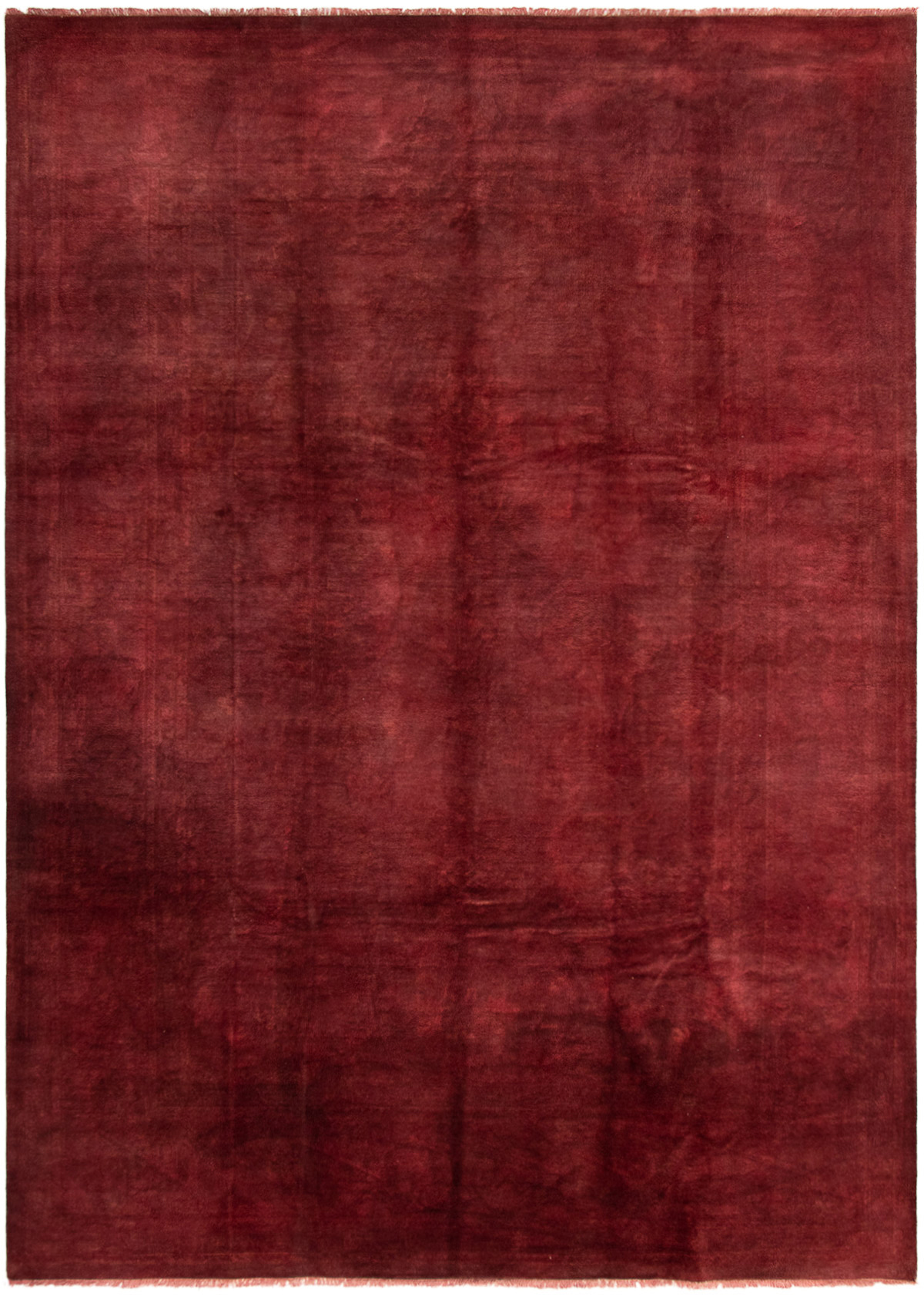 Hand-knotted Color transition Burgundy Wool Rug 9'10" x 13'9" Size: 9'10" x 13'9"  