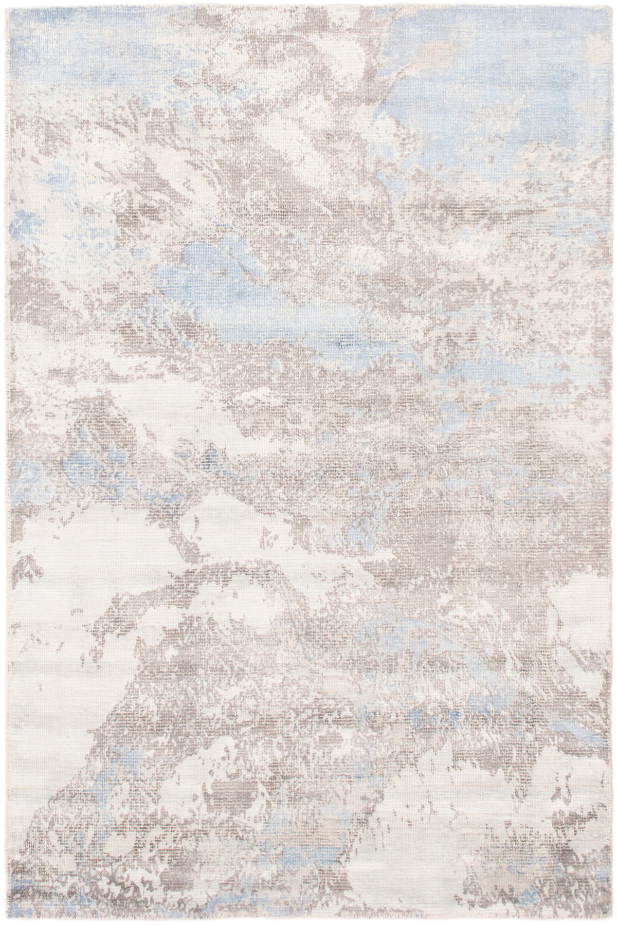 Hand-knotted Galleria Light Grey  Rug 5'0" x 7'8" Size: 5'0" x 7'8"  