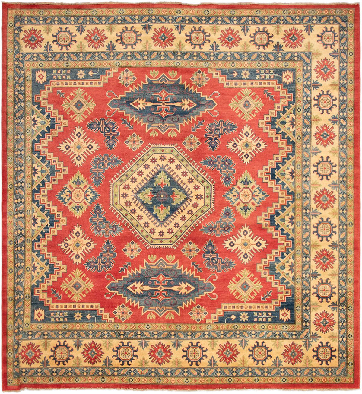 Hand-knotted Finest Gazni Red Wool Rug 12'9" x 12'7" Size: 12'9" x 12'7"  