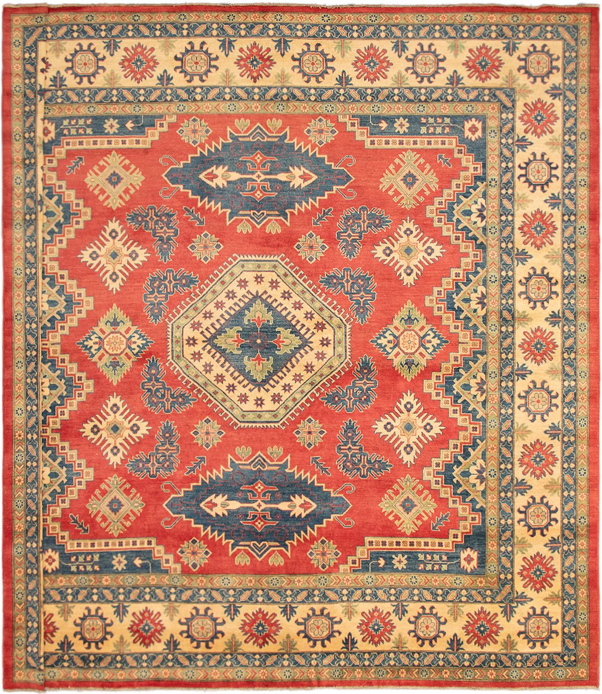 Hand-knotted Finest Gazni Red Wool Rug 12'10" x 12'11" Size: 12'10" x 12'11"  
