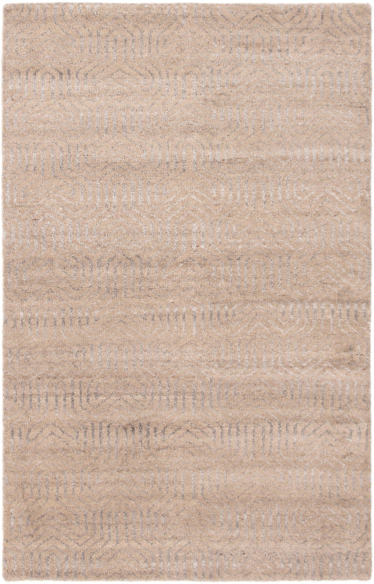 Hand-knotted Tangier Tan Wool Rug 5'1" x 7'11" Size: 5'1" x 7'11"  
