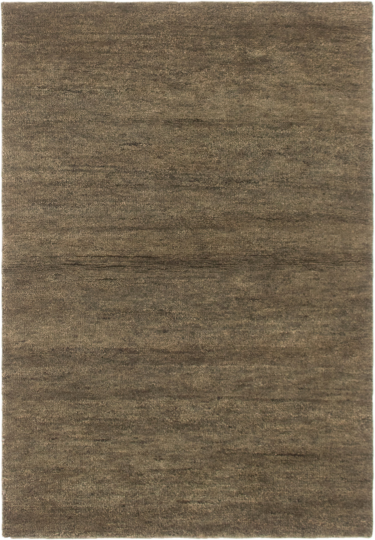 Hand-knotted Tangier Dark Green Wool Rug 4'9" x 6'10" Size: 4'9" x 6'10"  