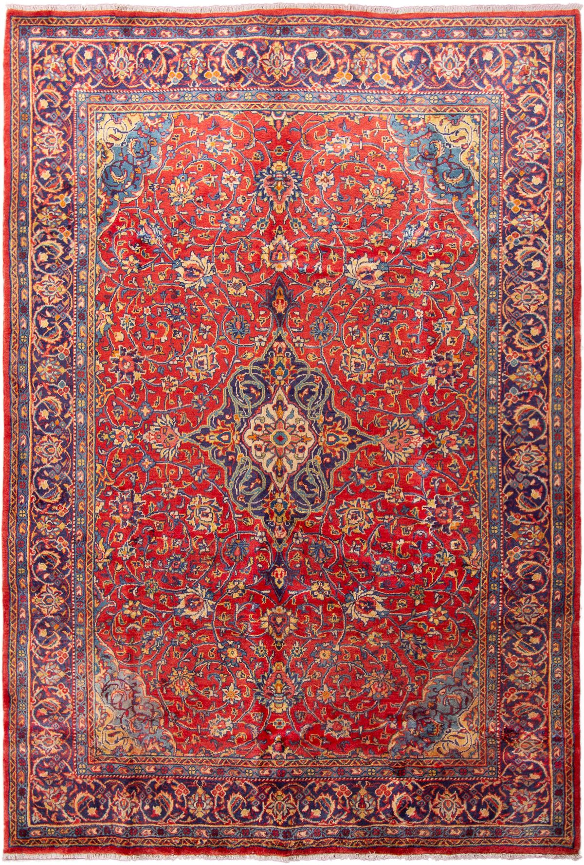 Hand-knotted Wiss  Wool Rug 7'8" x 11'5" Size: 7'8" x 11'5"  