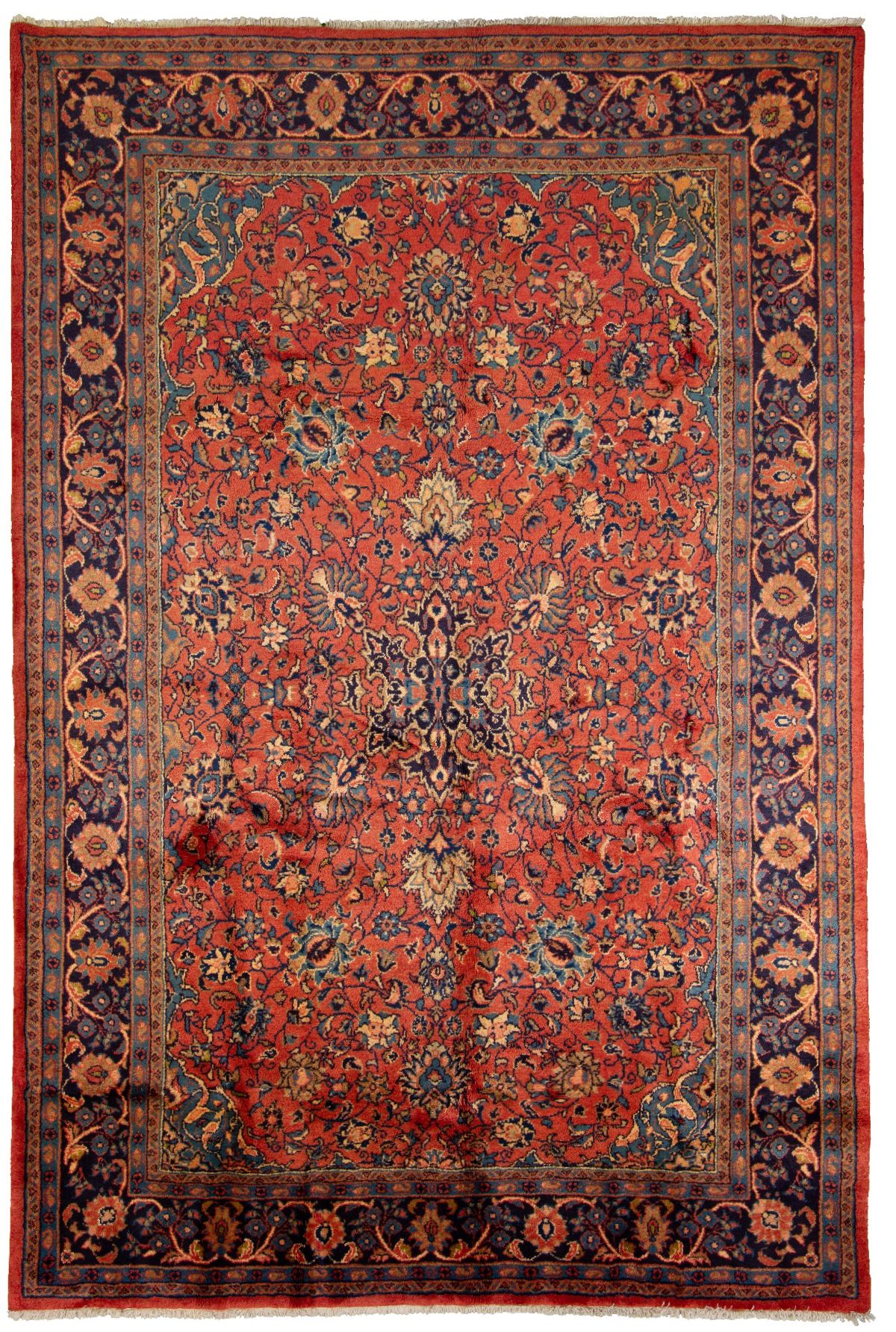 Hand-knotted Wiss  Wool Rug 7'7" x 11'3" Size: 7'7" x 11'3"  