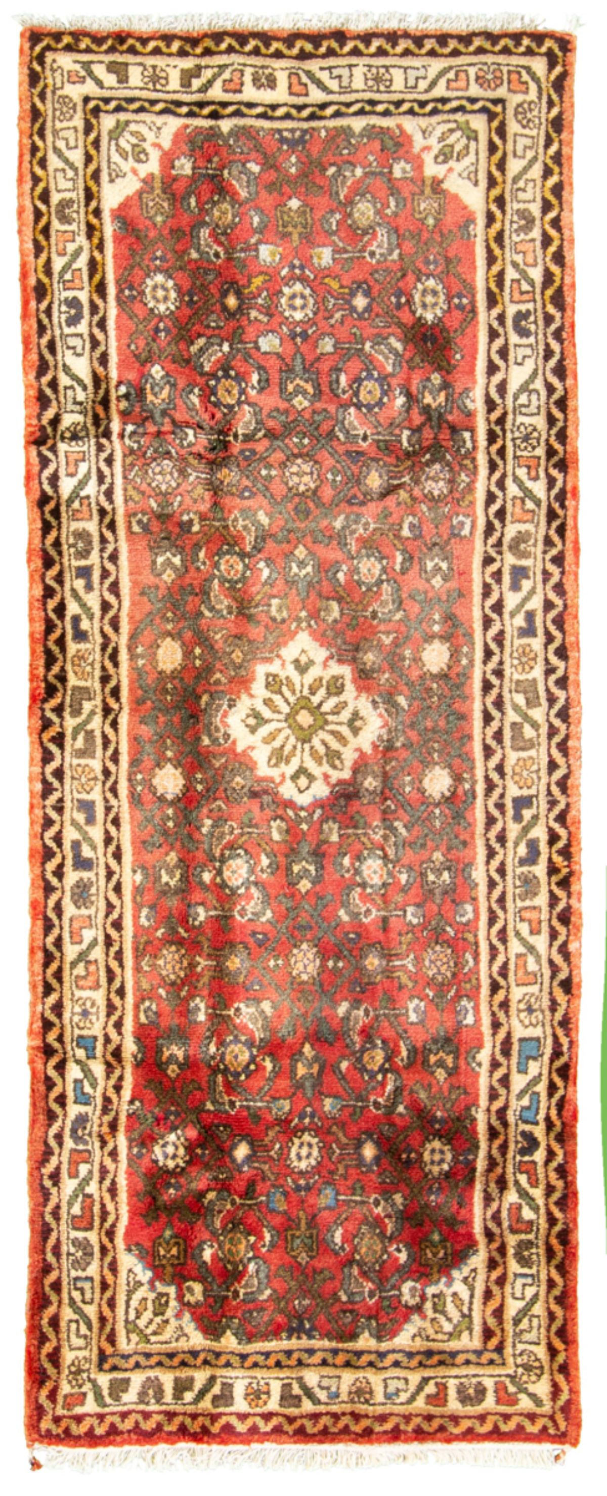 Hand-knotted Hamadan  Wool Rug 2'8" x 6'9" Size: 2'8" x 6'9"  