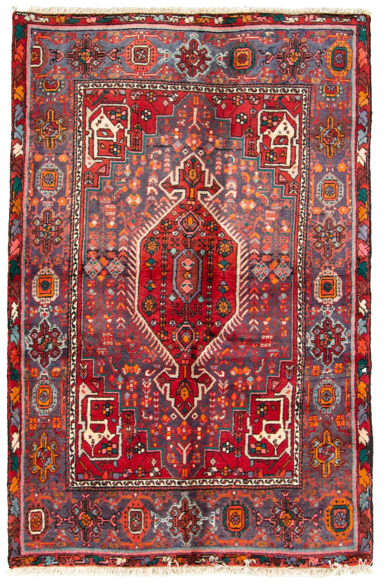 Hand-knotted Zanjan  Wool Rug 3'7" x 5'3" Size: 3'7" x 5'3"  