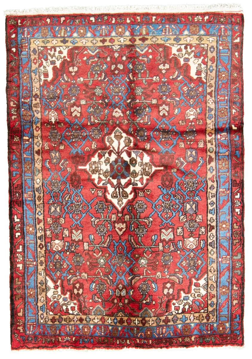 Hand-knotted Hamadan  Wool Rug 3'10" x 5'5" Size: 3'10" x 5'5"  