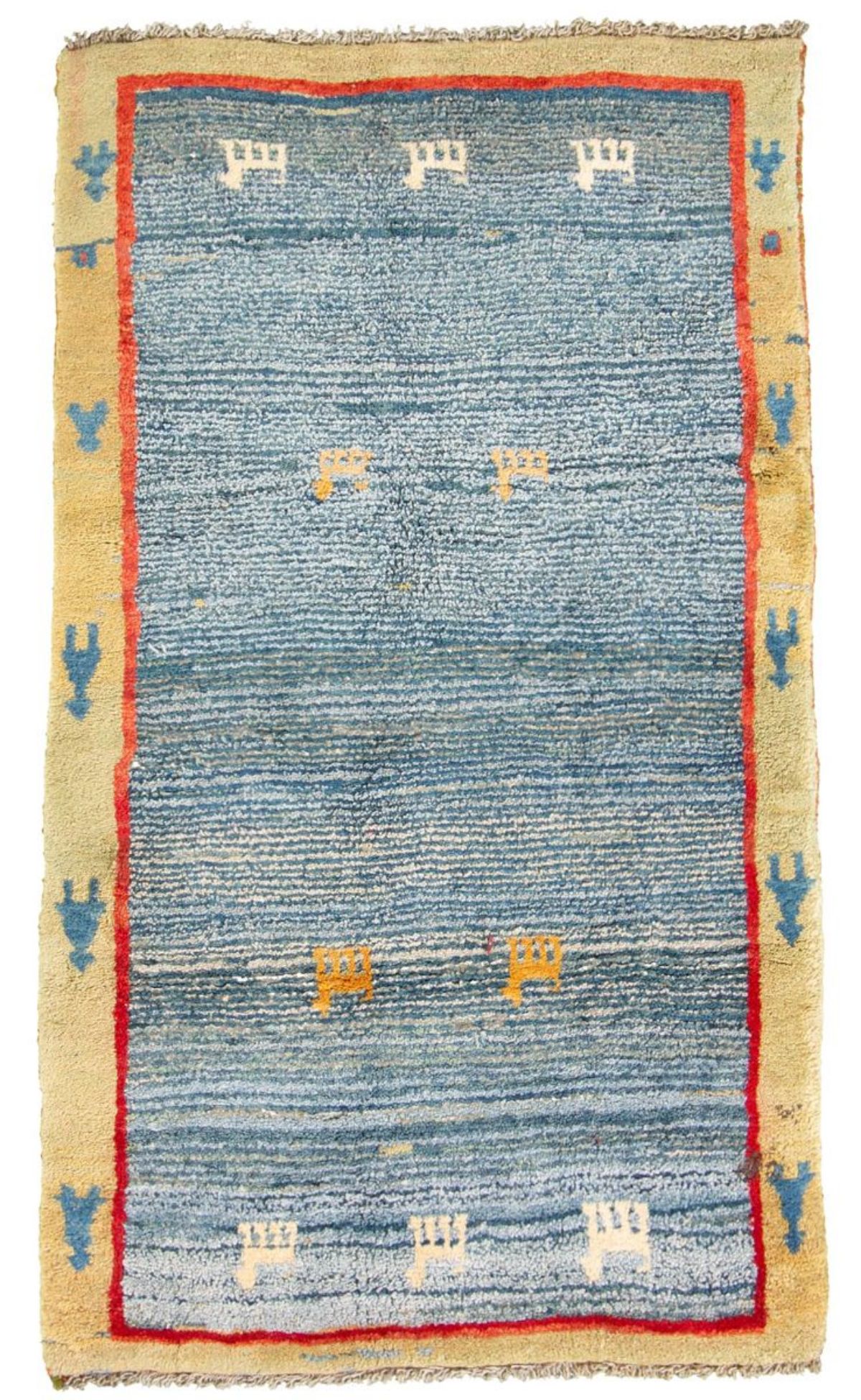 Hand-knotted Persian Gabbeh  Wool Rug 3'3" x 5'8" Size: 3'3" x 5'8"  