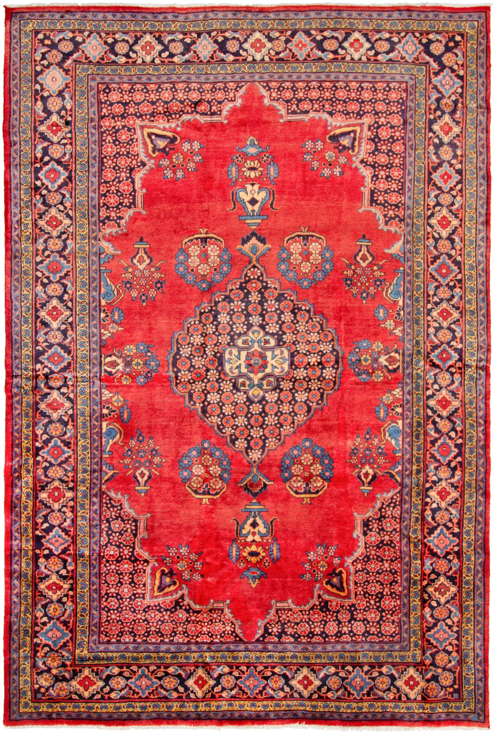 Hand-knotted Wiss  Wool Rug 7'10" x 11'7" Size: 7'10" x 11'7"  