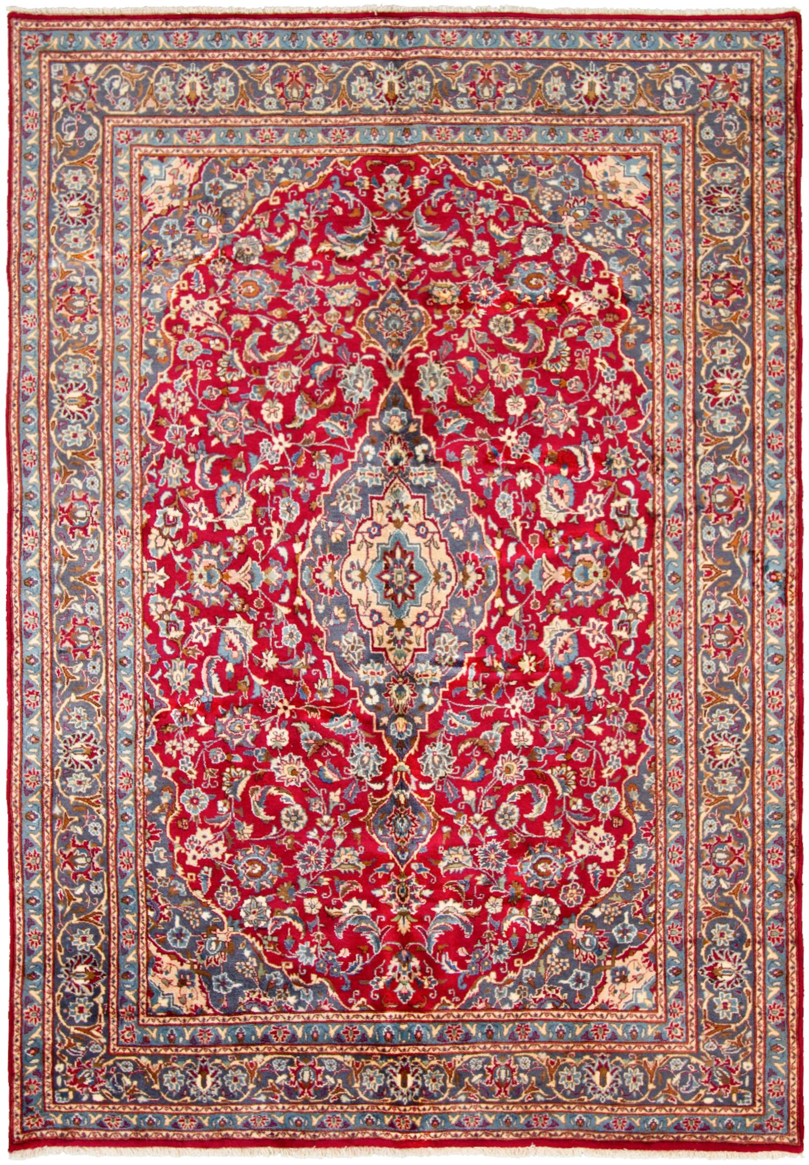 Hand-knotted Kashmar  Wool Rug 6'8" x 9'7" Size: 6'8" x 9'7"  