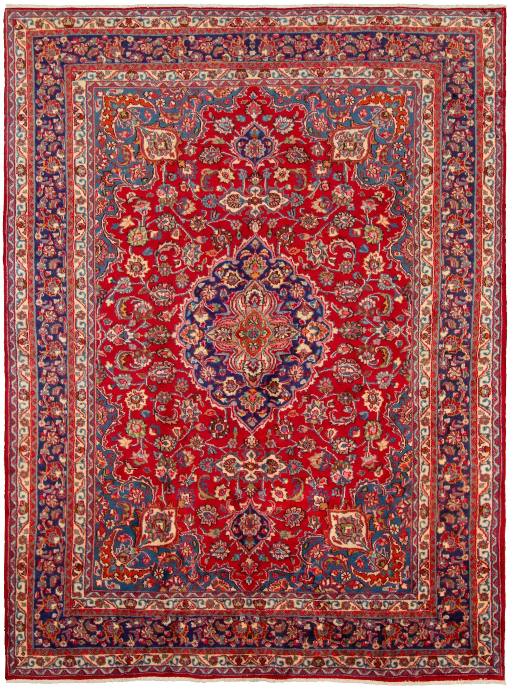 Hand-knotted Sabzevar  Wool Rug 7'10" x 10'11" Size: 7'10" x 10'11"  