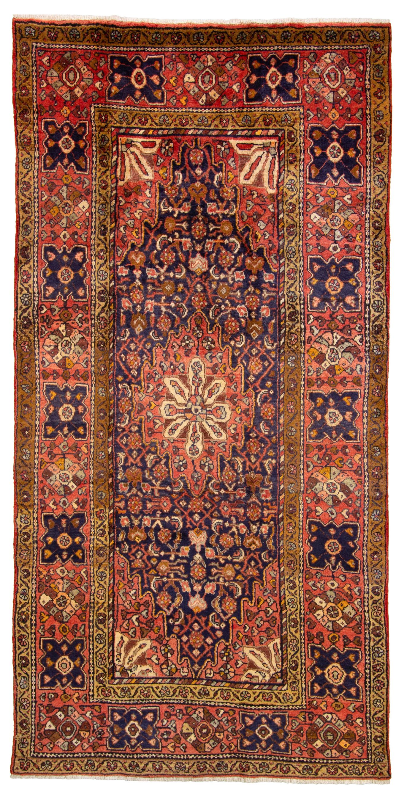 Hand-knotted Malayer  Wool Rug 4'7" x 9'2" Size: 4'7" x 9'2"  