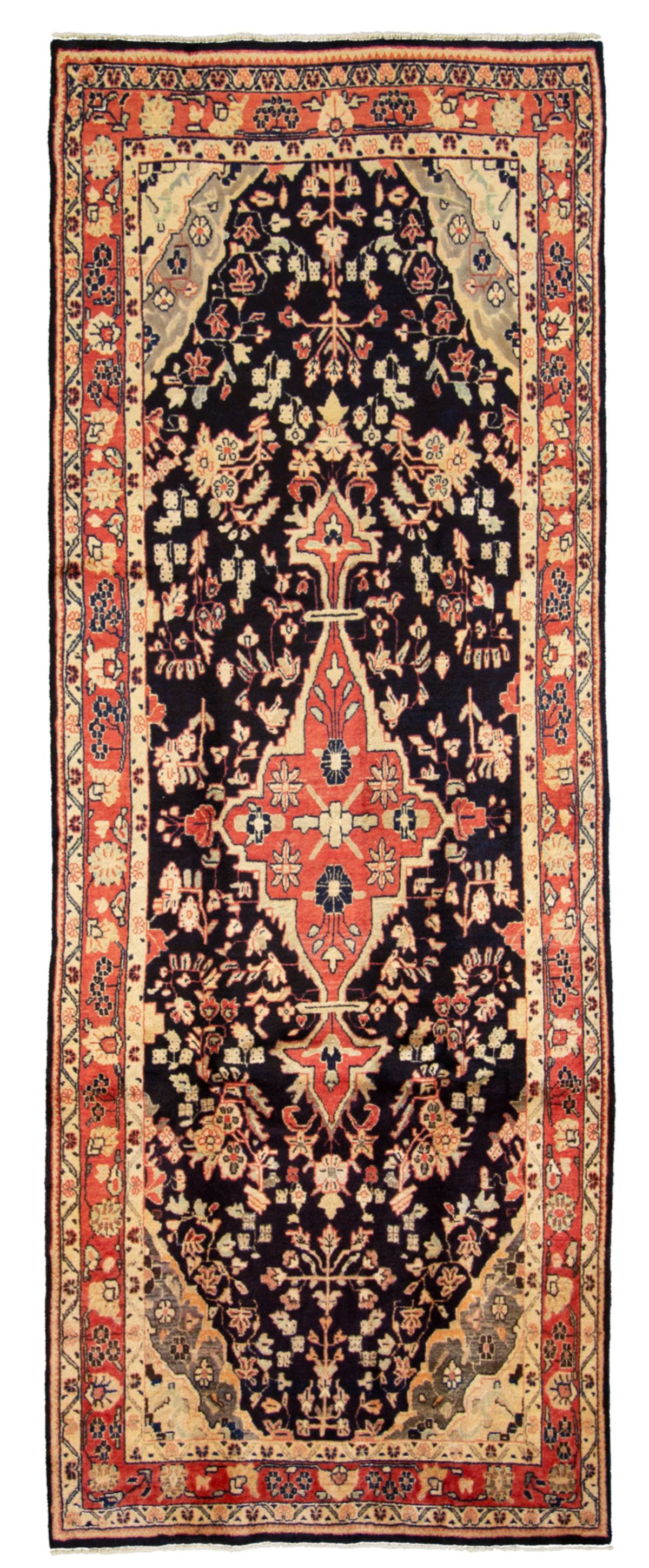 Hand-knotted Malayer  Wool Rug 3'10" x 10'2" Size: 3'10" x 10'2"  