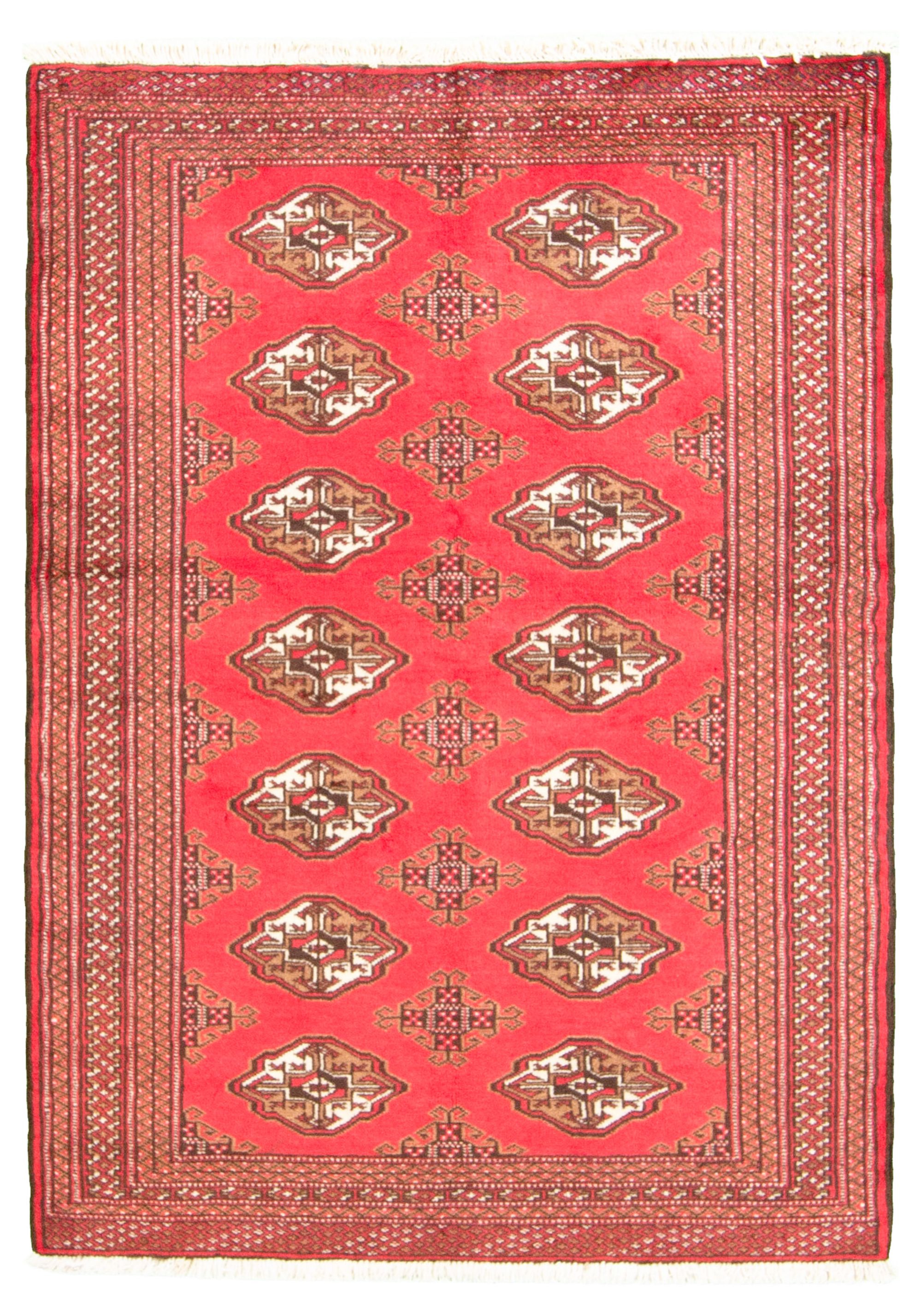 Hand-knotted Turkoman  Wool Rug 3'5" x 4'10"  Size: 3'5" x 4'10"  