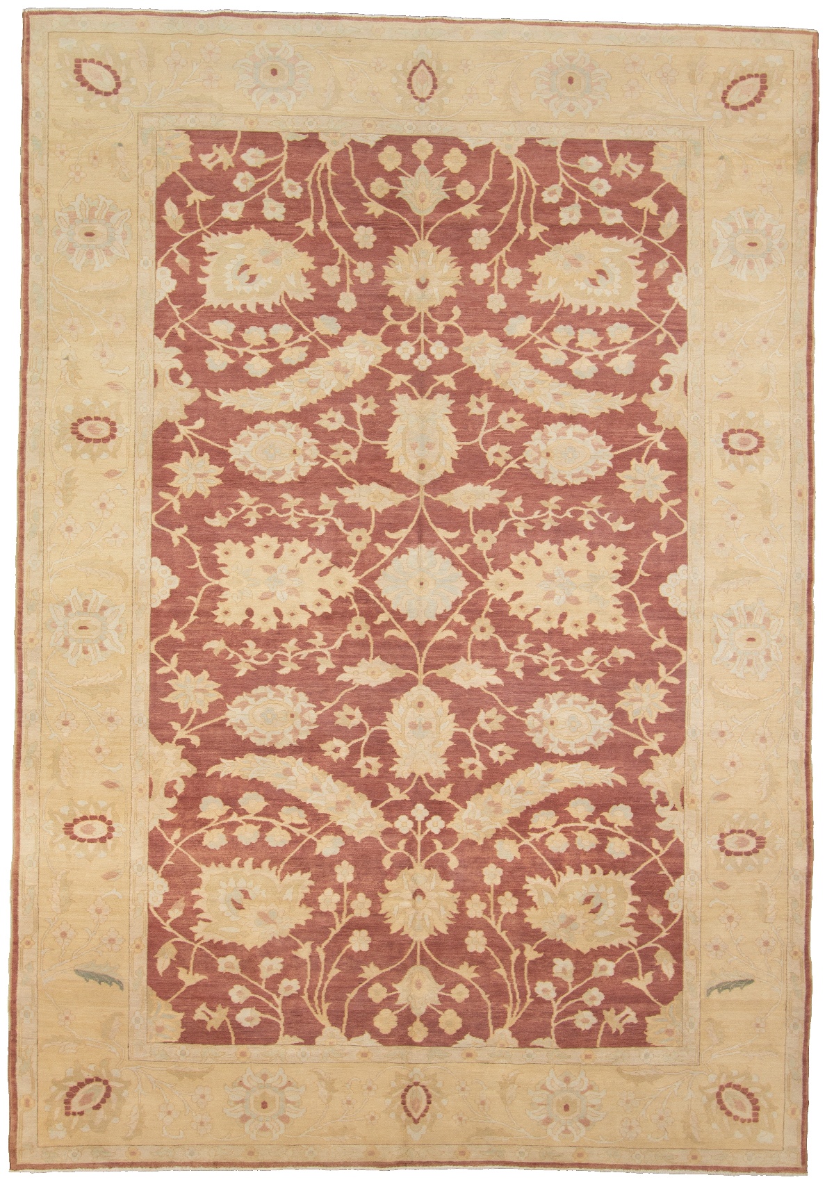 Hand-knotted Anatolian Authentic Geometric Wool Rug 8'1" x 11'8" Size: 8'1" x 11'8"  