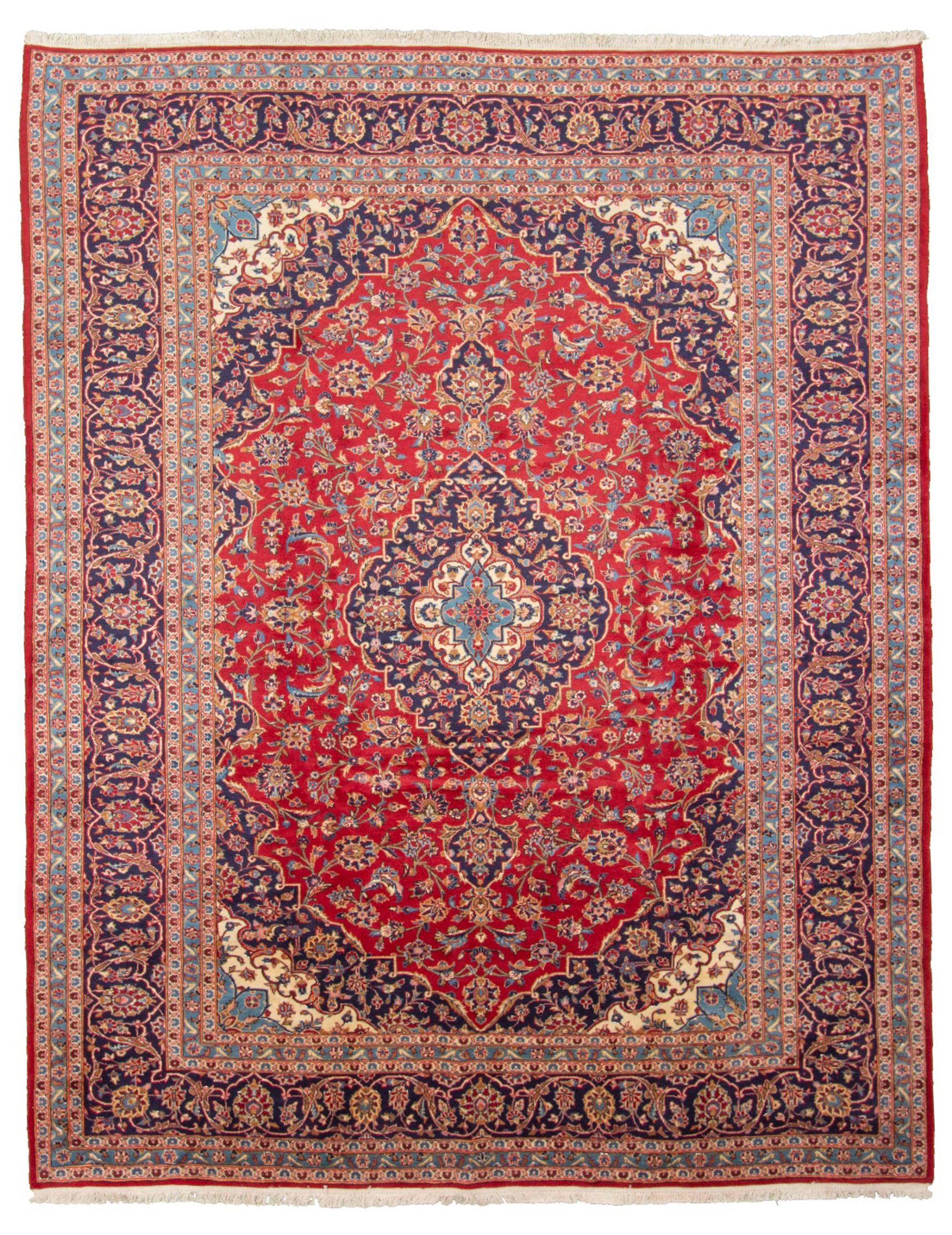 Hand-knotted Kashan  Wool Rug 10'0" x 12'10" Size: 10'0" x 12'10"  