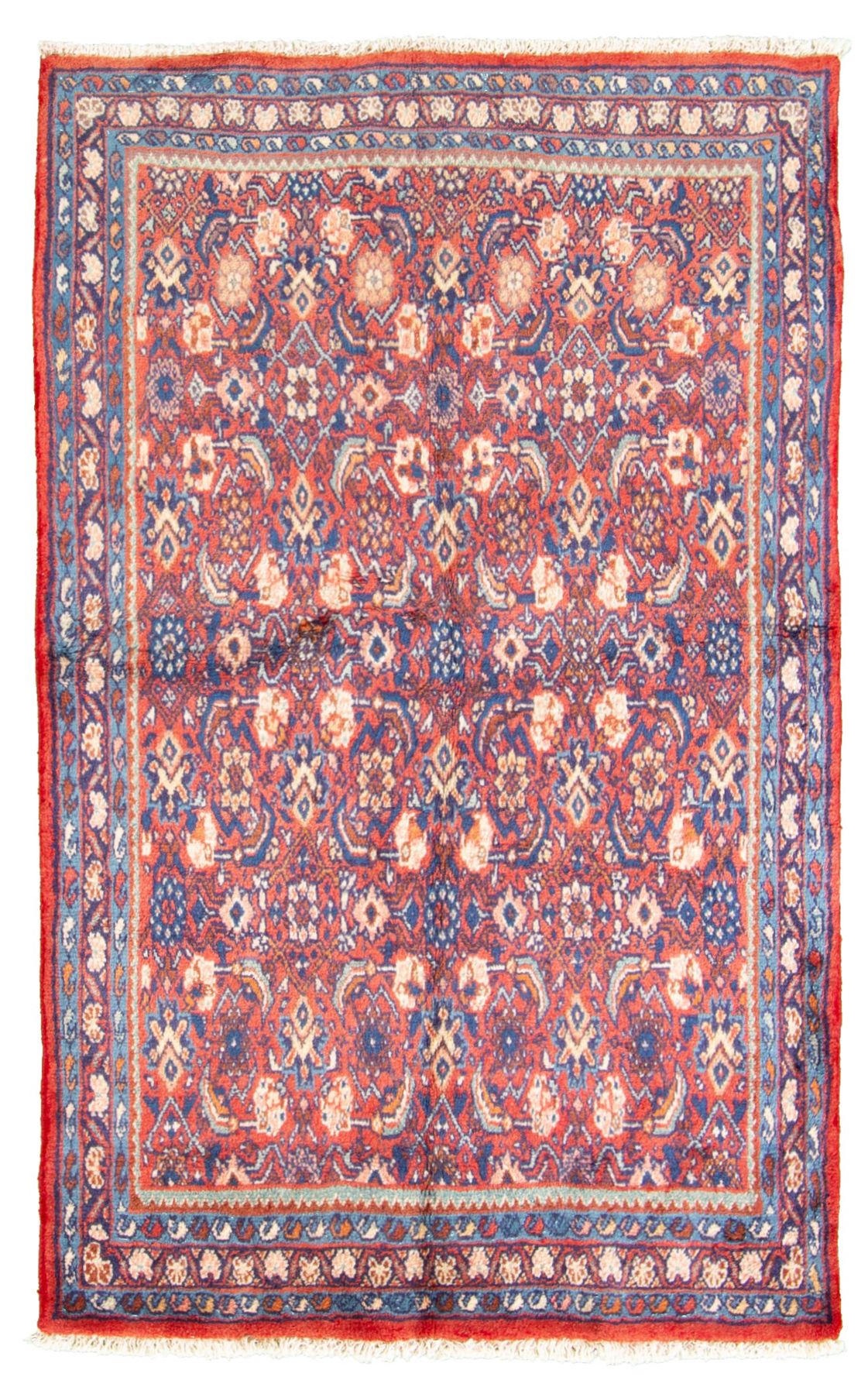 Hand-knotted Mahal  Wool Rug 3'6" x 5'7" Size: 3'6" x 5'7"  