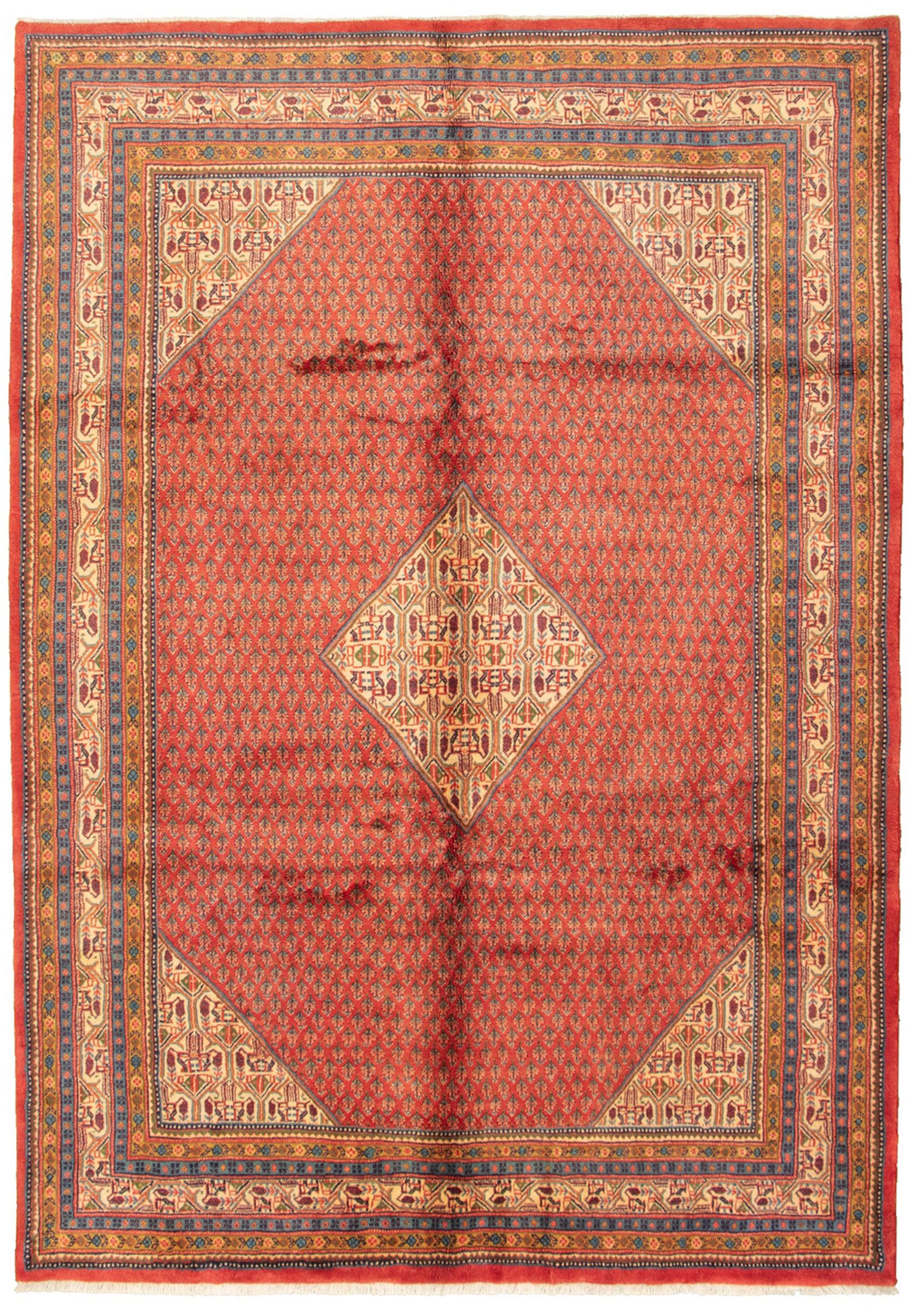 Hand-knotted Royal Sarough Red Wool Rug 6'11" x 10'0" Size: 6'11" x 10'0"  