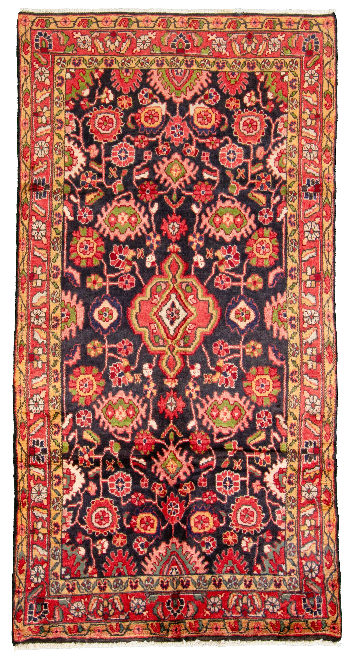 Hand-knotted Malayer  Wool Rug 3'8" x 7'3" Size: 3'8" x 7'3"  