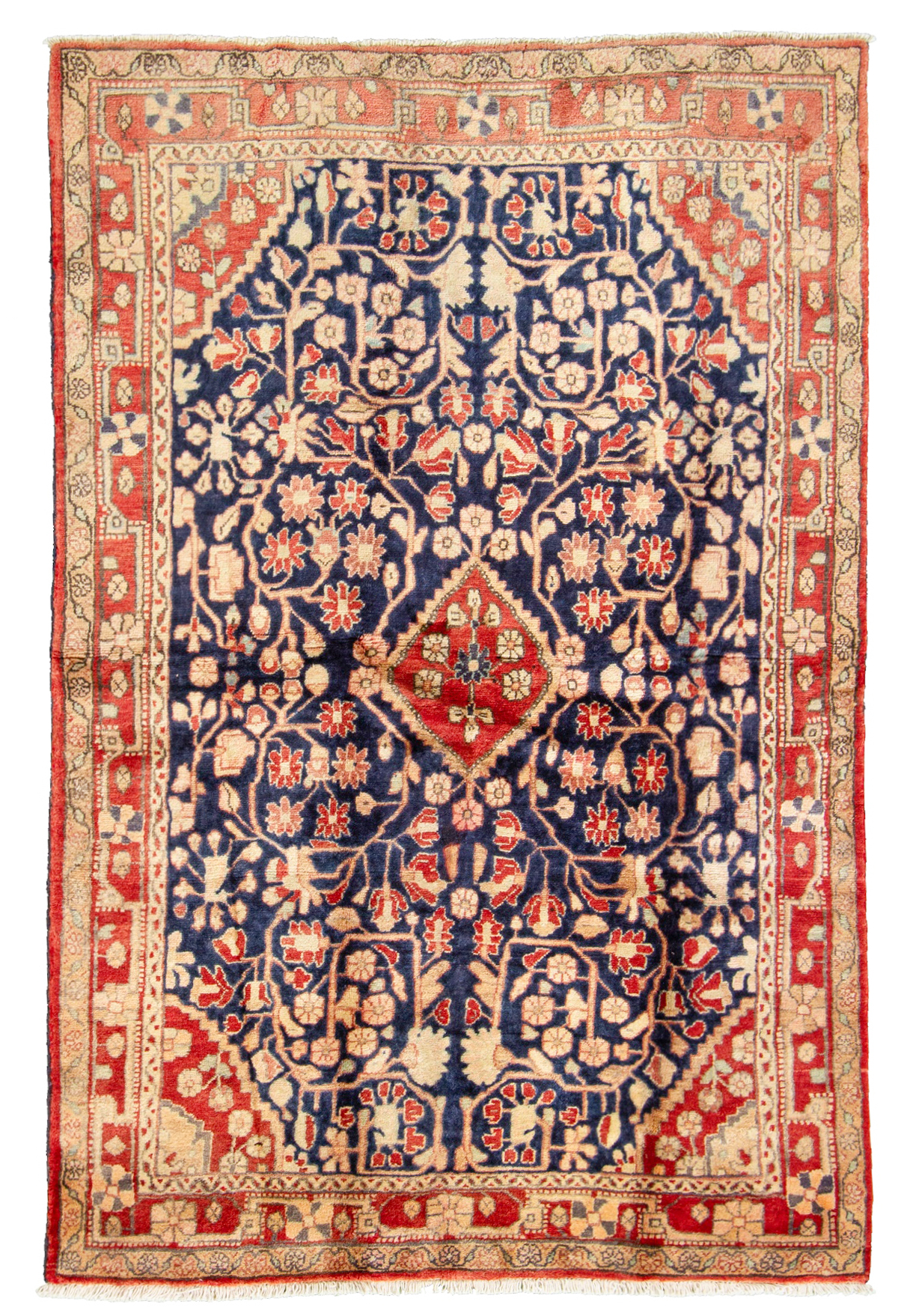 Hand-knotted Malayer  Wool Rug 4'6" x 6'11" Size: 4'6" x 6'11"  