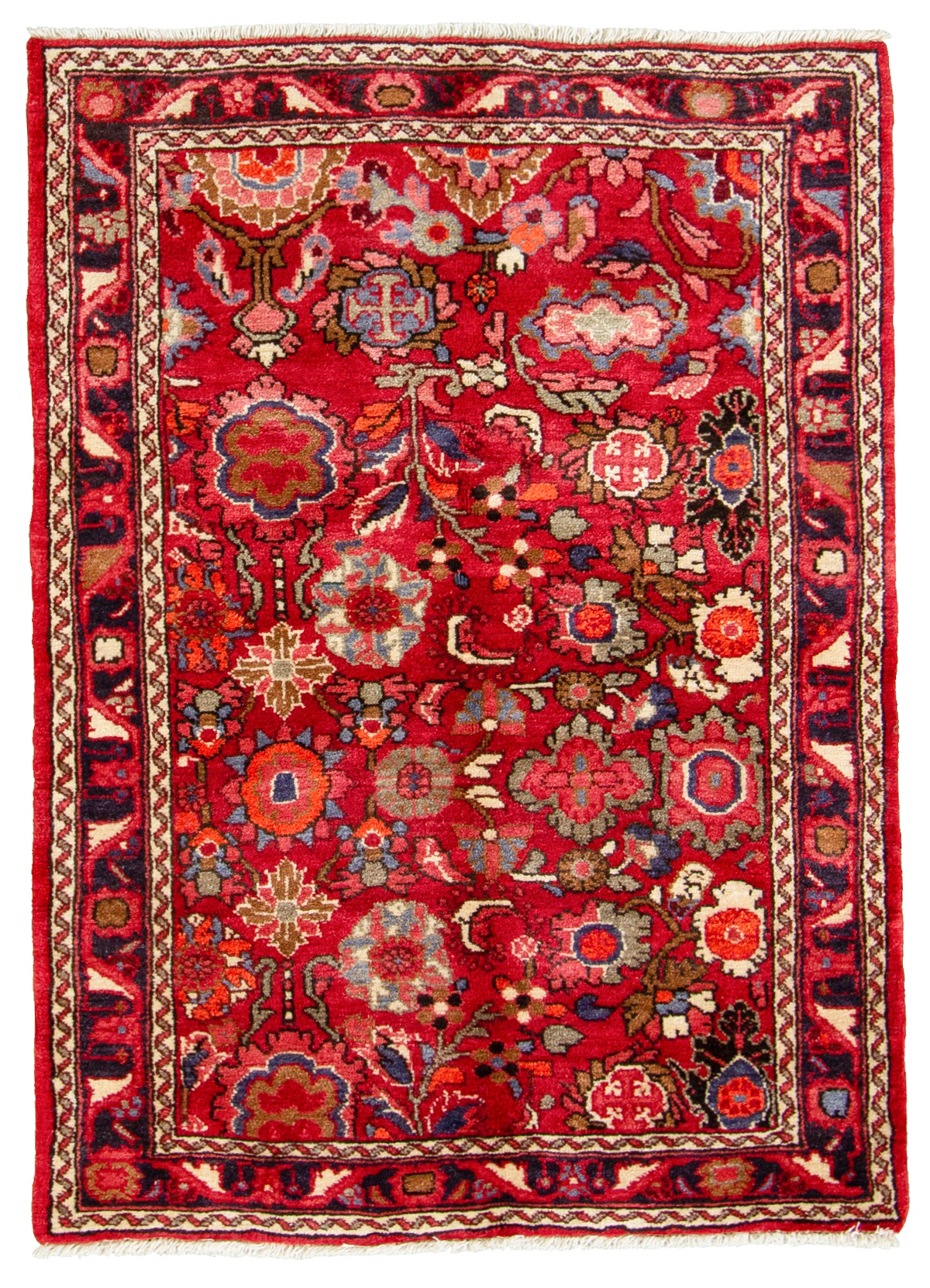Hand-knotted Malayer  Wool Rug 3'4" x 4'7" Size: 3'4" x 4'7"  