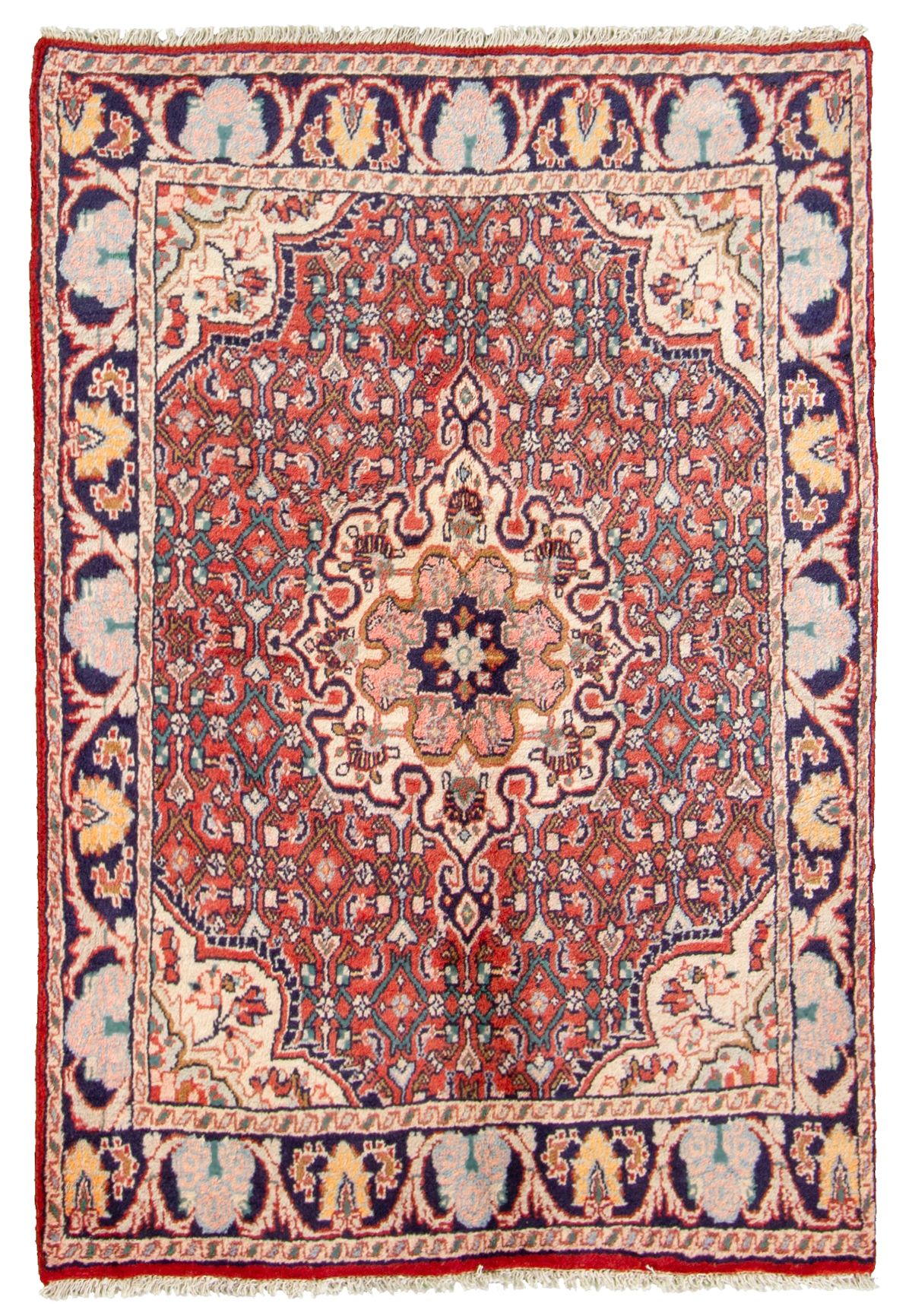 Hand-knotted Bijar  Wool Rug 3'4" x 4'9" Size: 3'4" x 4'9"  