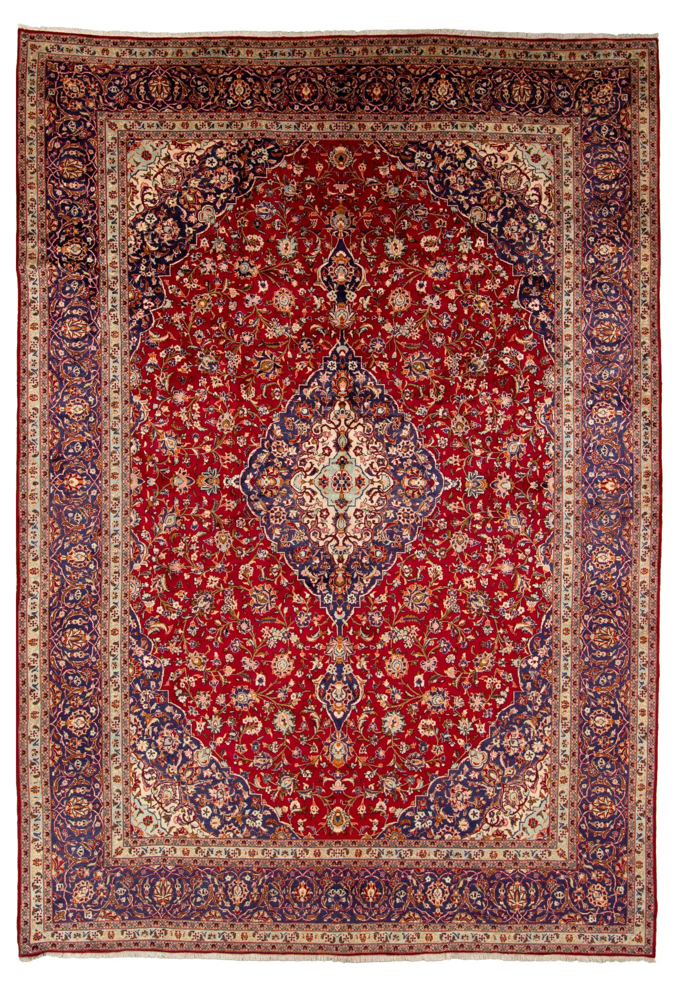 Hand-knotted>Iran>Kashan  Size: 9'10" x 14'4"  
