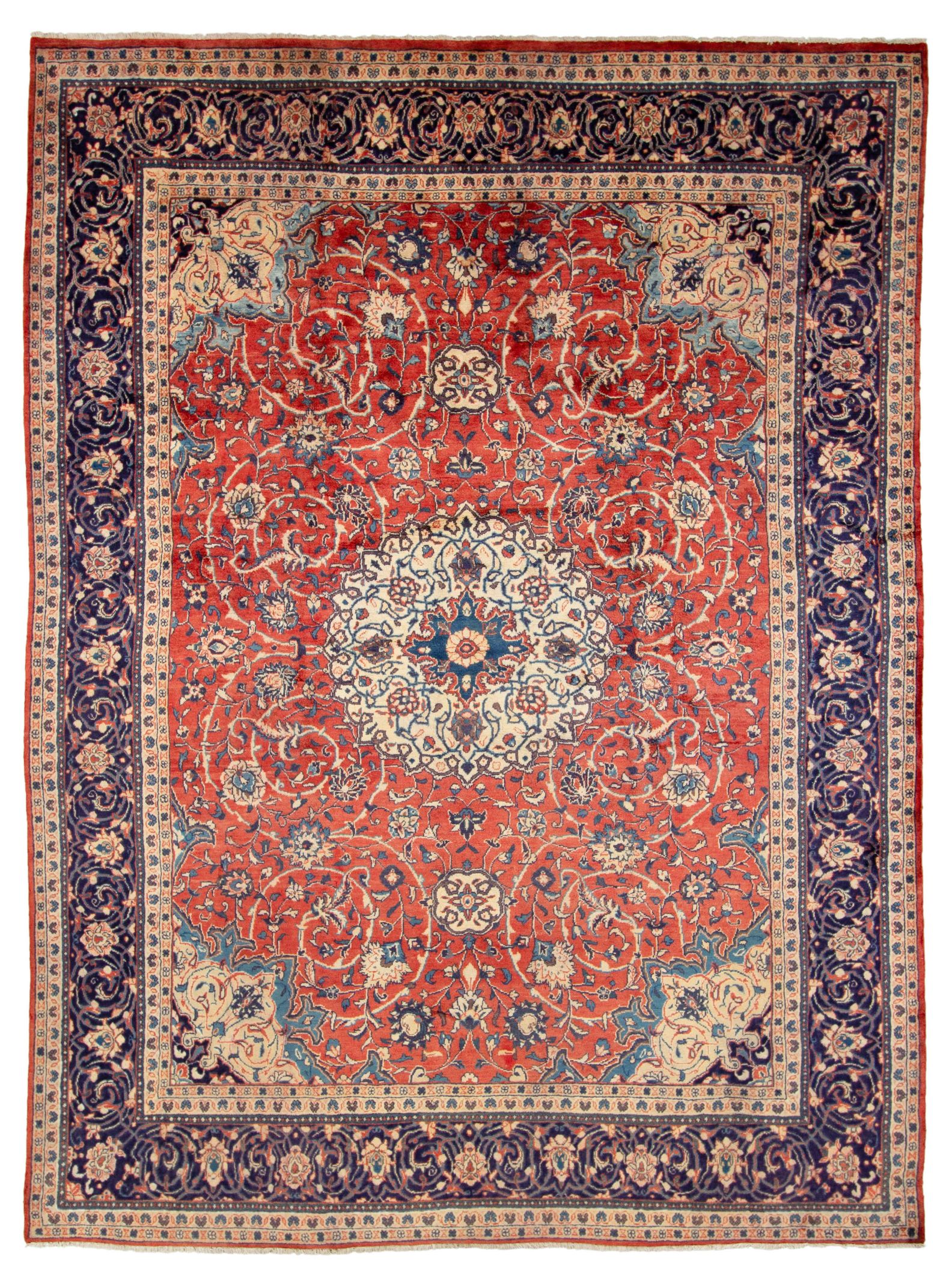 Hand-knotted>Iran>Mahal  Size: 9'8" x 13'2"  