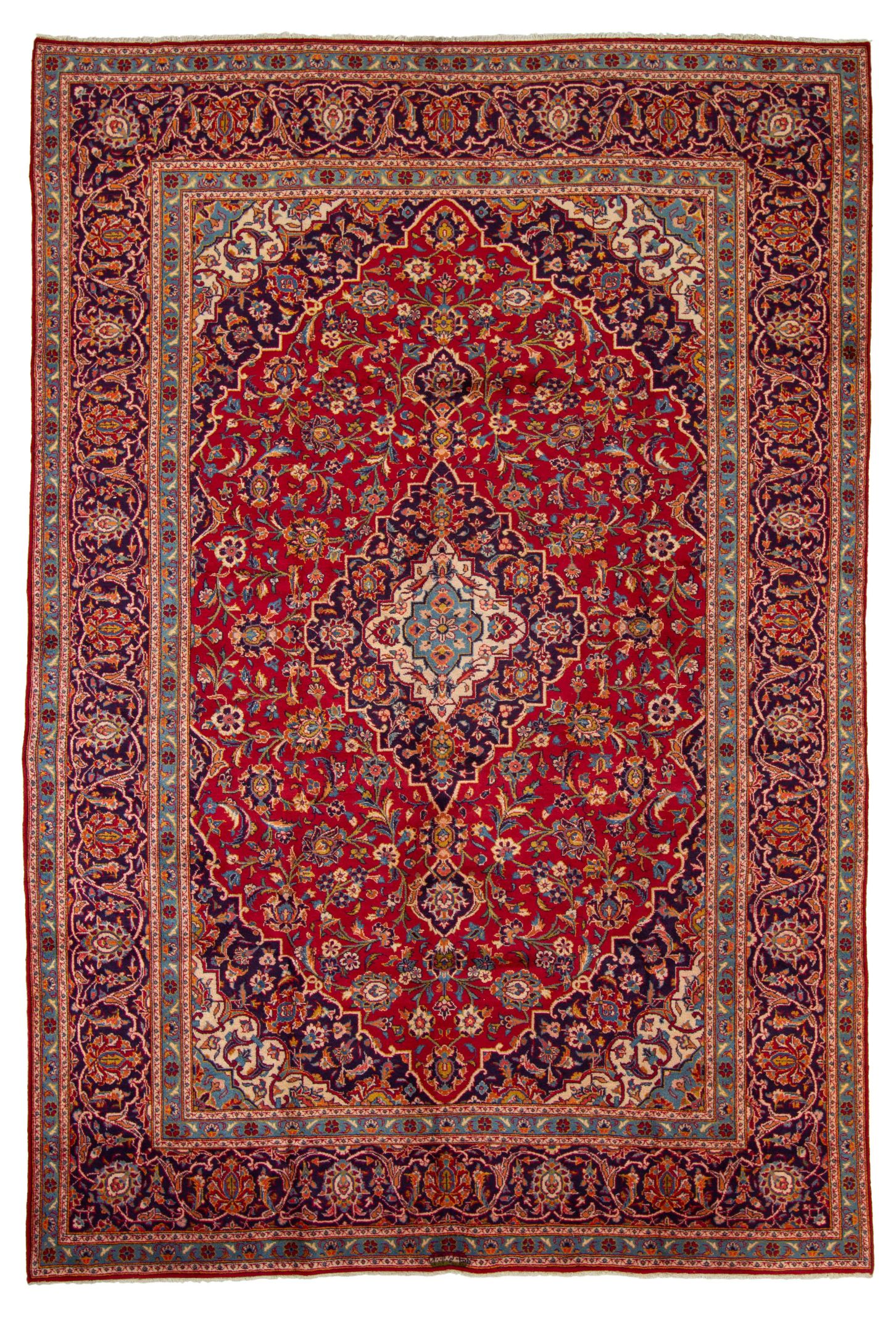 Hand-knotted>Iran>Kashan (18) Size: 7'7" x 10'11"  