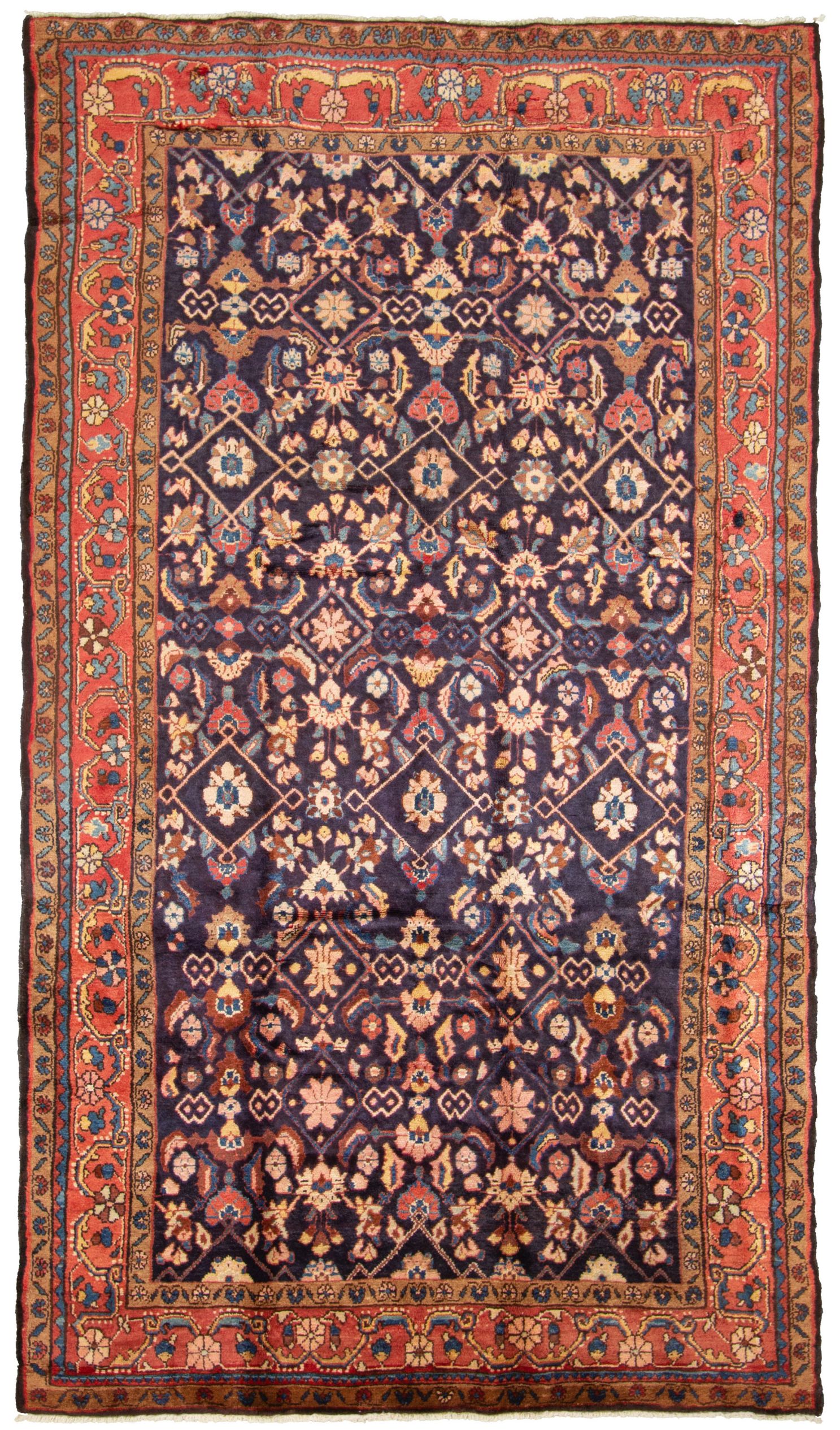 Hand-knotted Malayer  Wool Rug 6'0" x 10'6" Size: 6'0" x 10'6"  