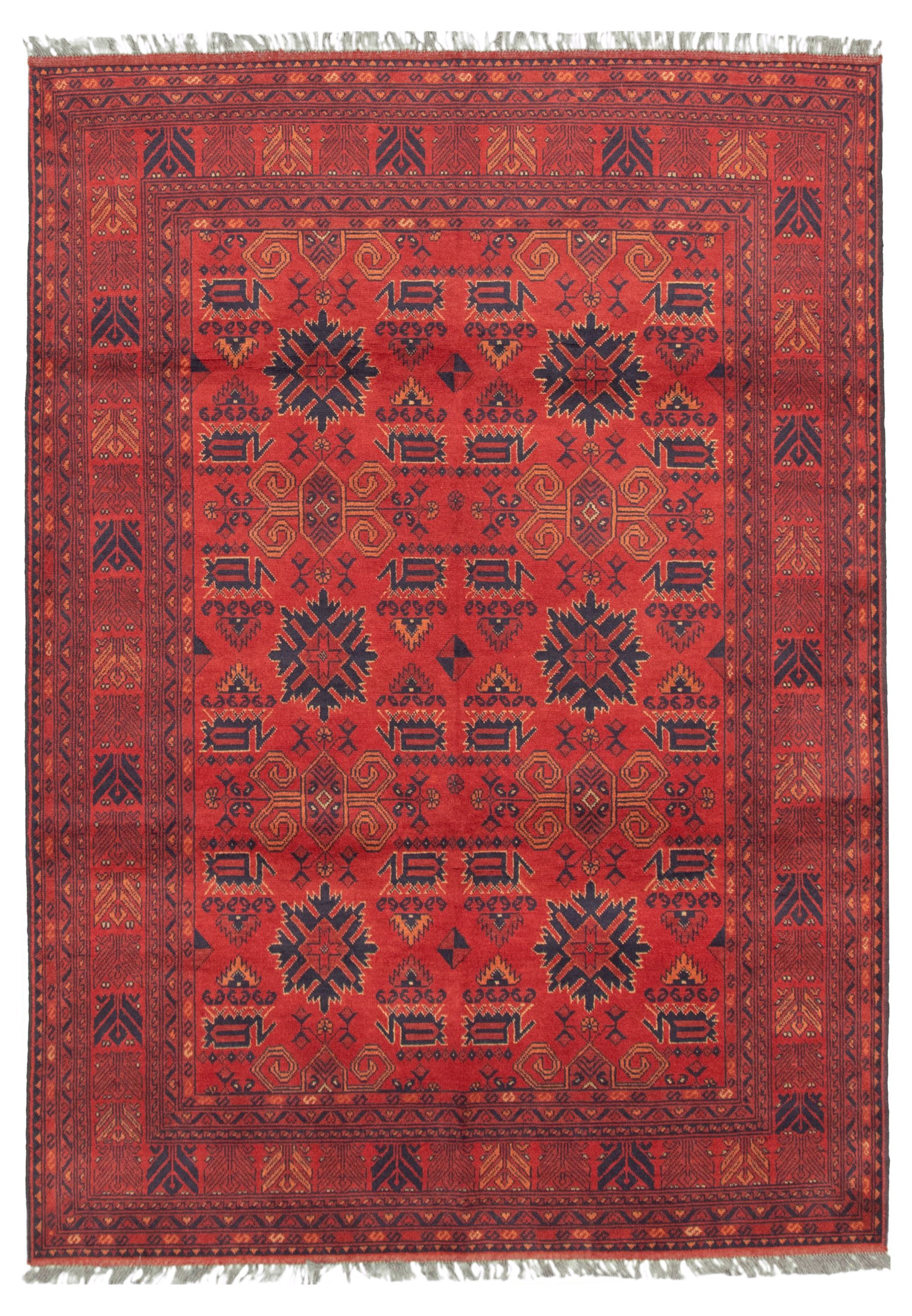 Hand-knotted Finest Khal Mohammadi Red Wool Rug 5'7" x 7'8"  Size: 5'7" x 7'8"  