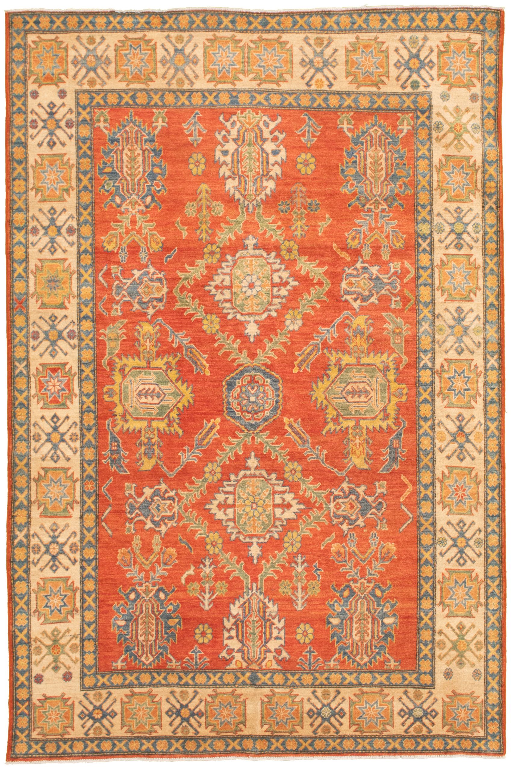 Hand-knotted Finest Gazni Red  Rug 5'9" x 8'11" Size: 5'9" x 8'11"  