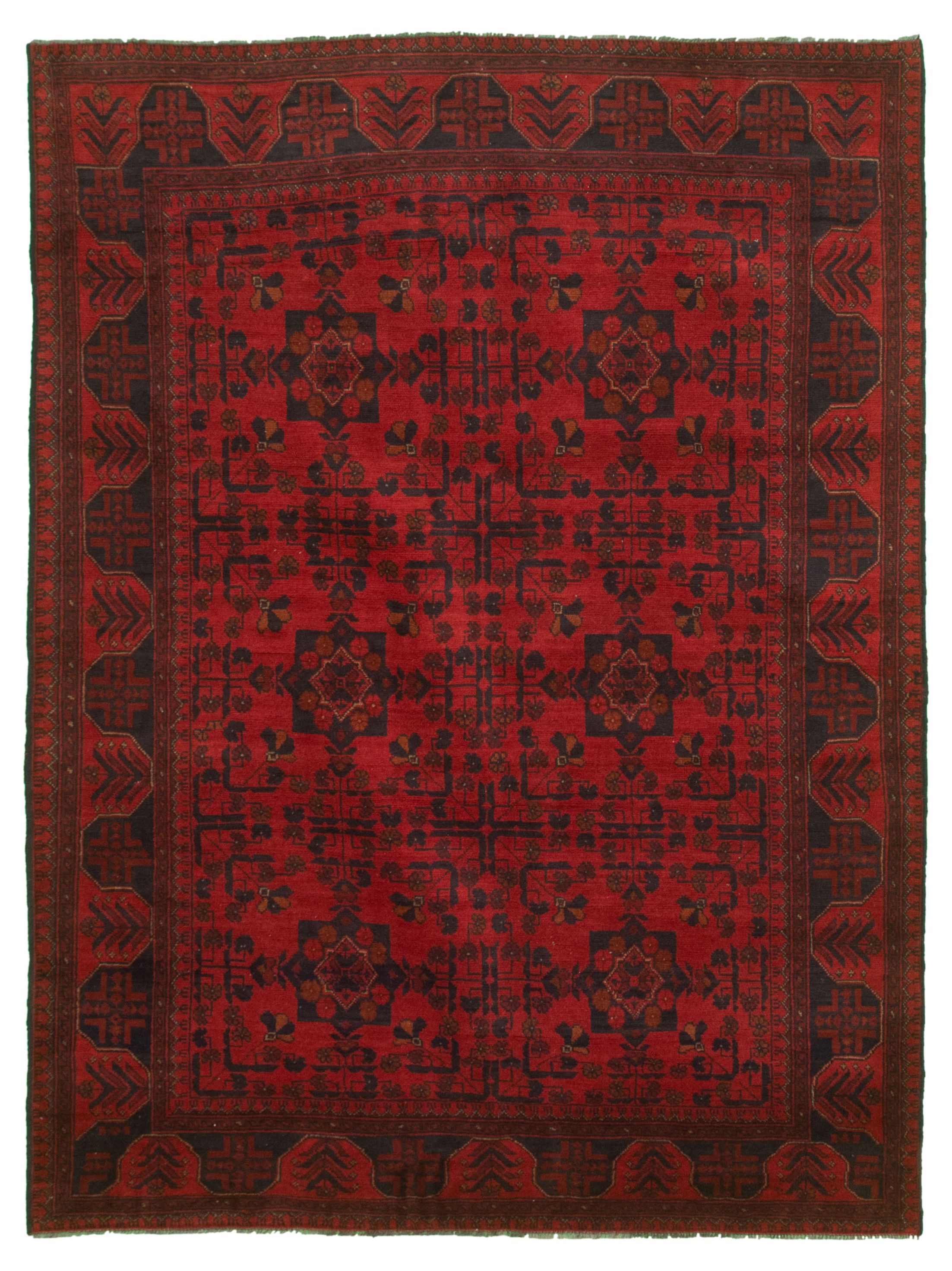 Hand-knotted Finest Khal Mohammadi Red  Rug 5'1" x 6'10" Size: 5'1" x 6'10"  