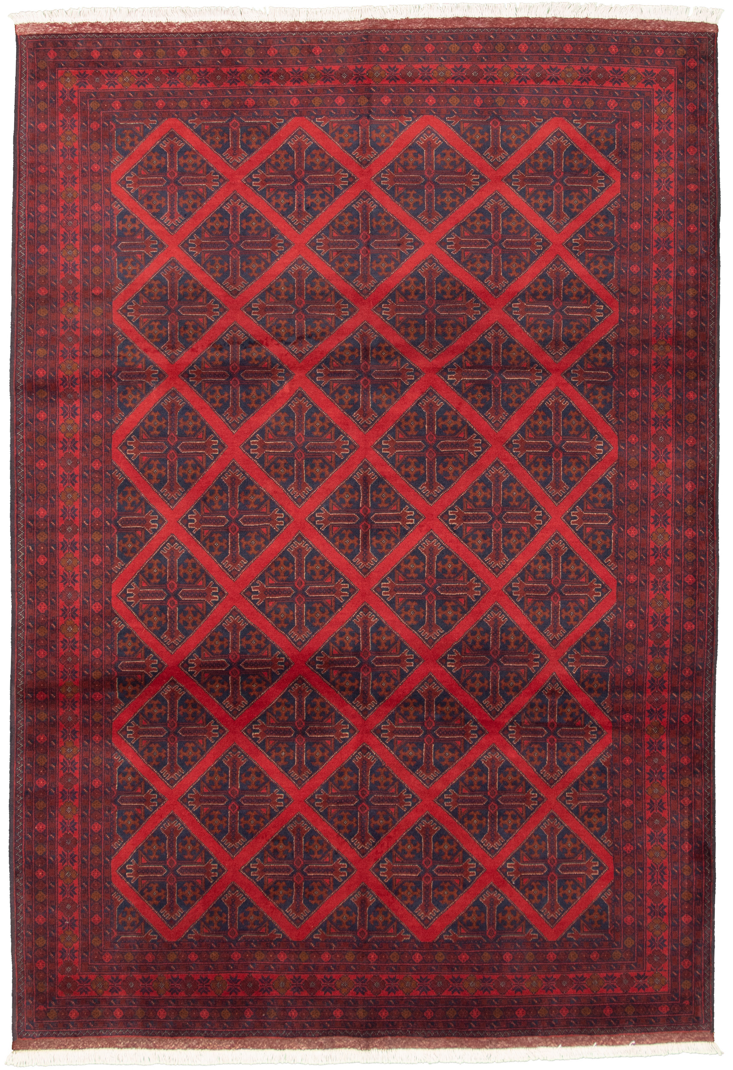 Hand-knotted Finest Khal Mohammadi Red Wool Rug 6'8" x 10'0"  Size: 6'8" x 10'0"  