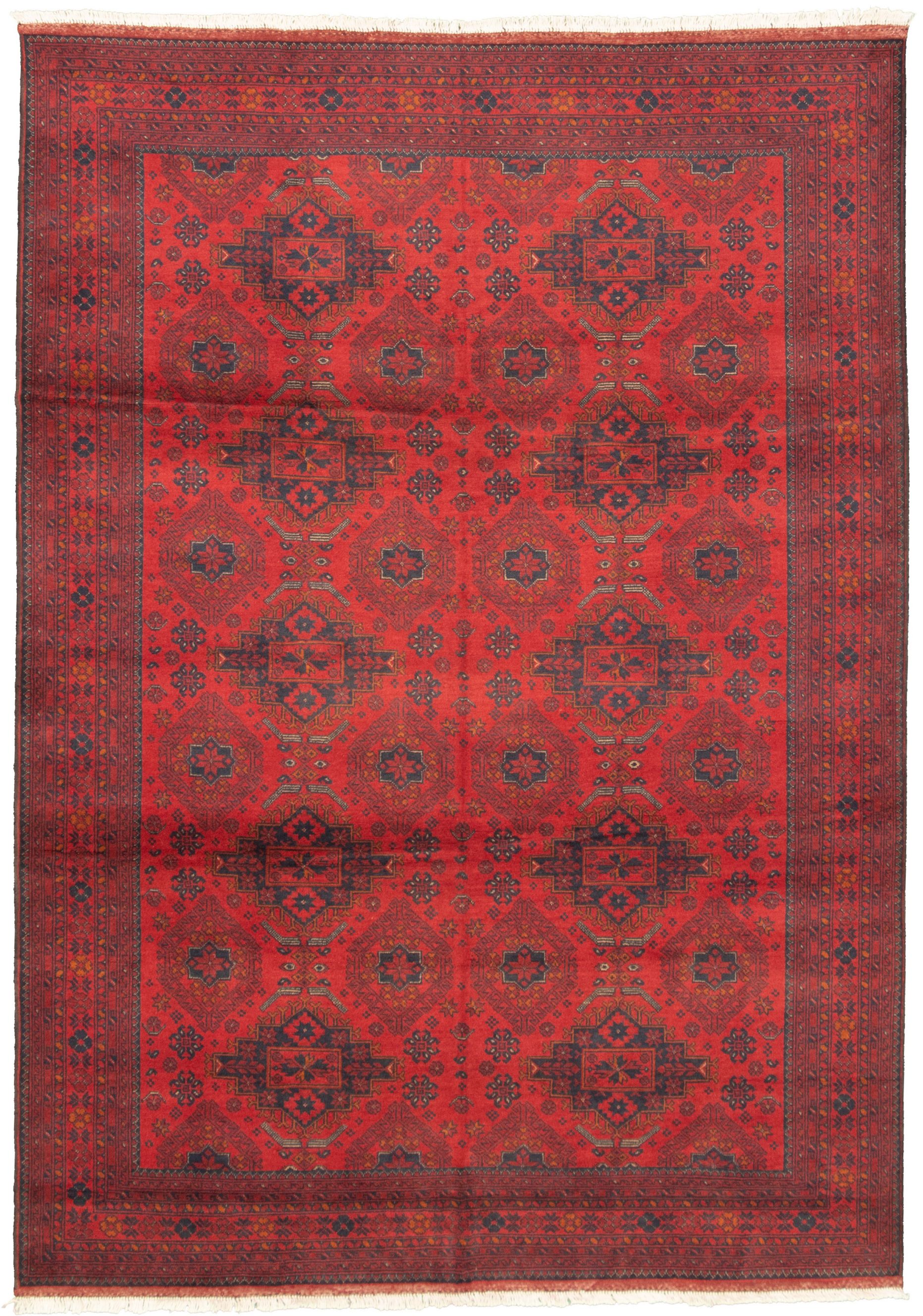 Hand-knotted Finest Khal Mohammadi Red Wool Rug 6'7" x 9'5"  Size: 6'7" x 9'5"  