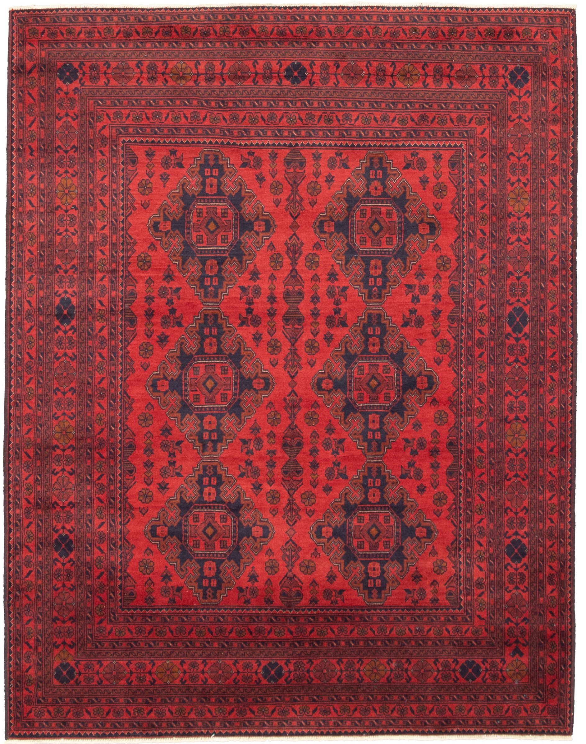 Hand-knotted Finest Khal Mohammadi Red  Rug 5'9" x 7'5" Size: 5'9" x 7'5"  