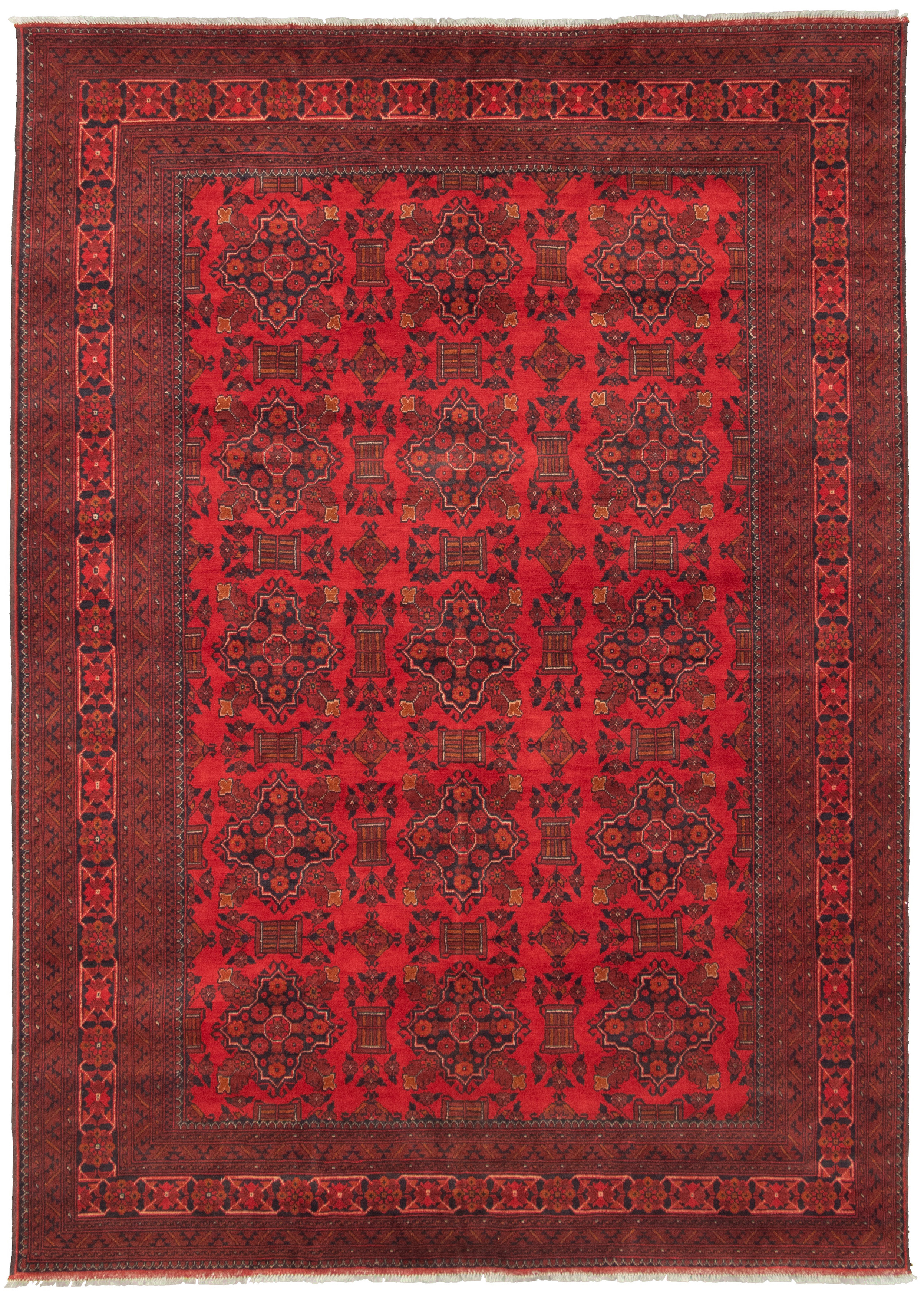 Hand-knotted Finest Khal Mohammadi Red  Rug 6'9" x 9'8" Size: 6'9" x 9'8"  