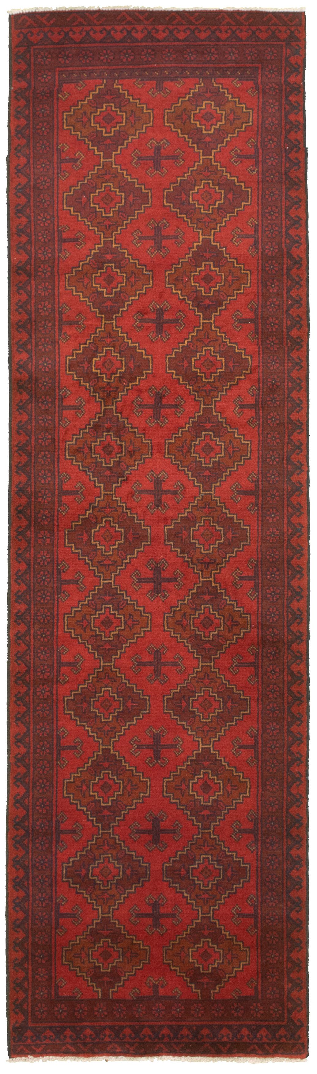 Hand-knotted Finest Khal Mohammadi Red  Rug 2'6" x 9'5" Size: 2'6" x 9'5"  
