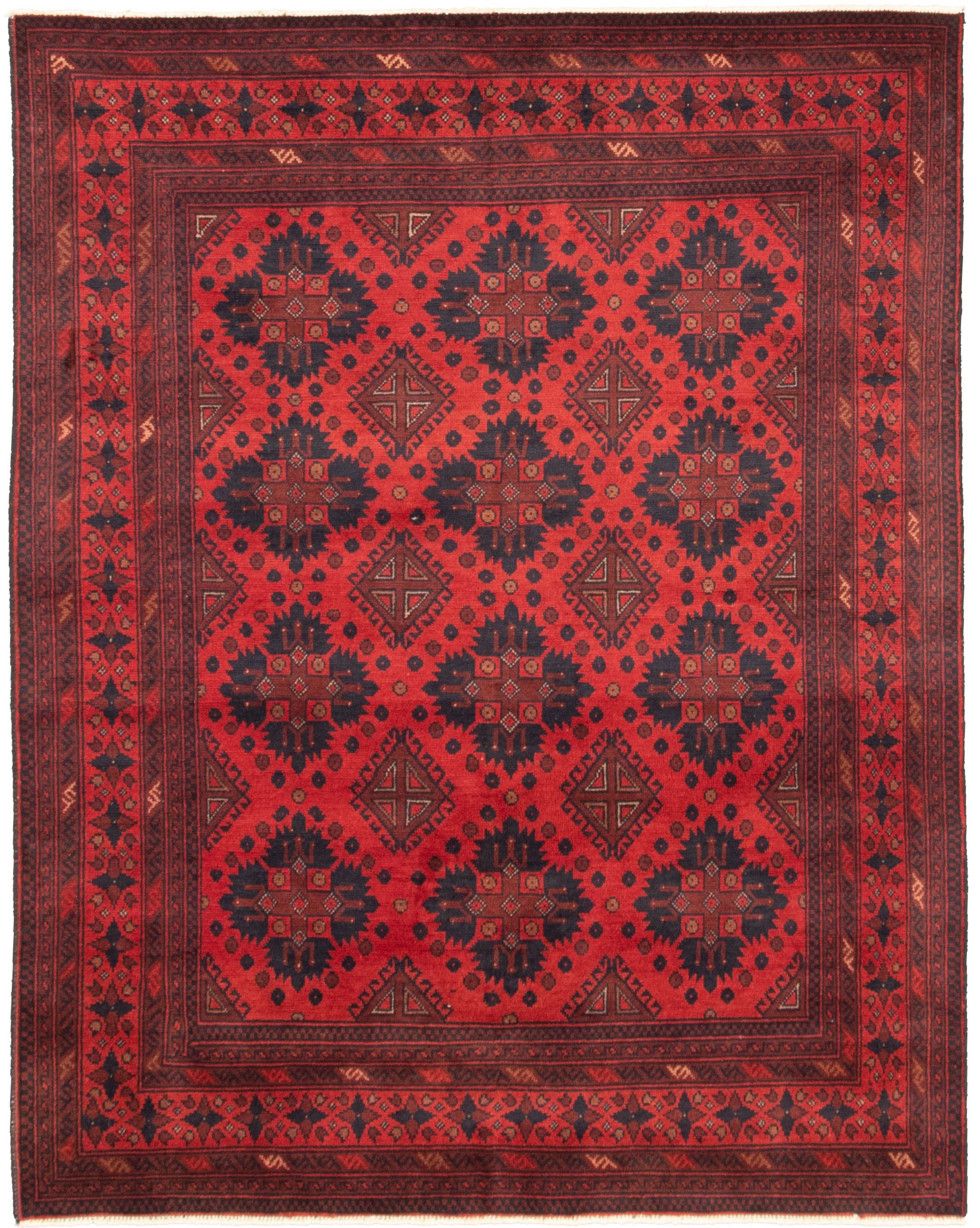 Hand-knotted Finest Khal Mohammadi Red  Rug 4'11" x 6'4" Size: 4'11" x 6'4"  